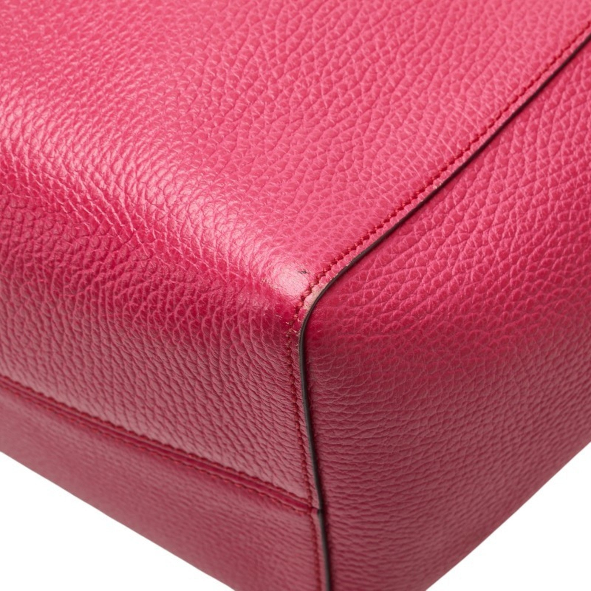 Gucci Pink Leather Tote Bag (Pre-Owned)