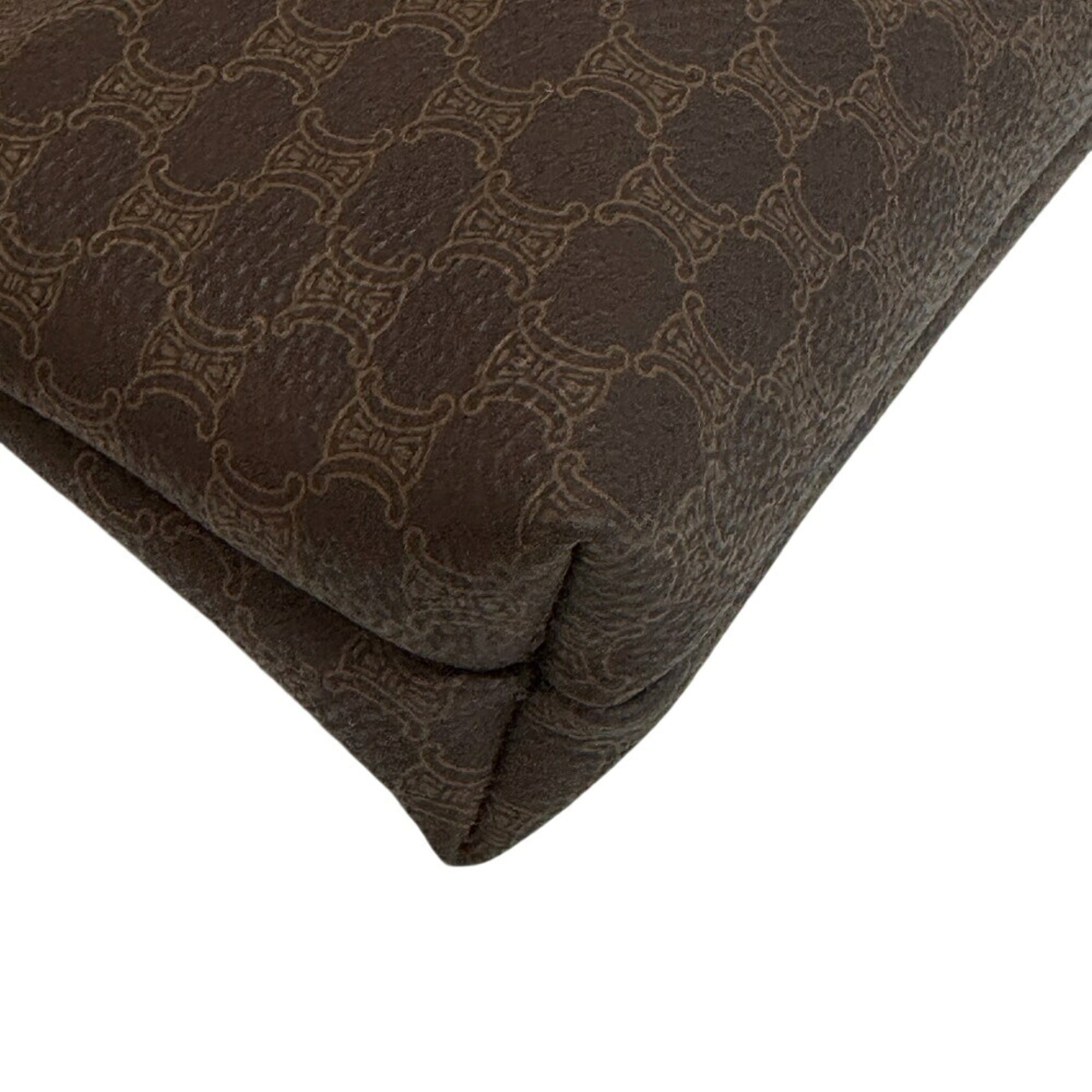 Celine Brown Leather Pouch Vanity Bag (Pre-Owned)