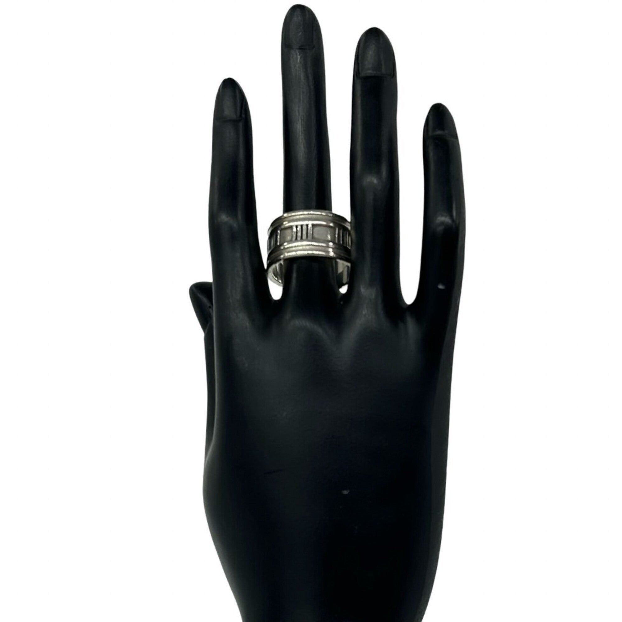 Tiffany Silver Silver 925 Band Ring (Pre-Owned)