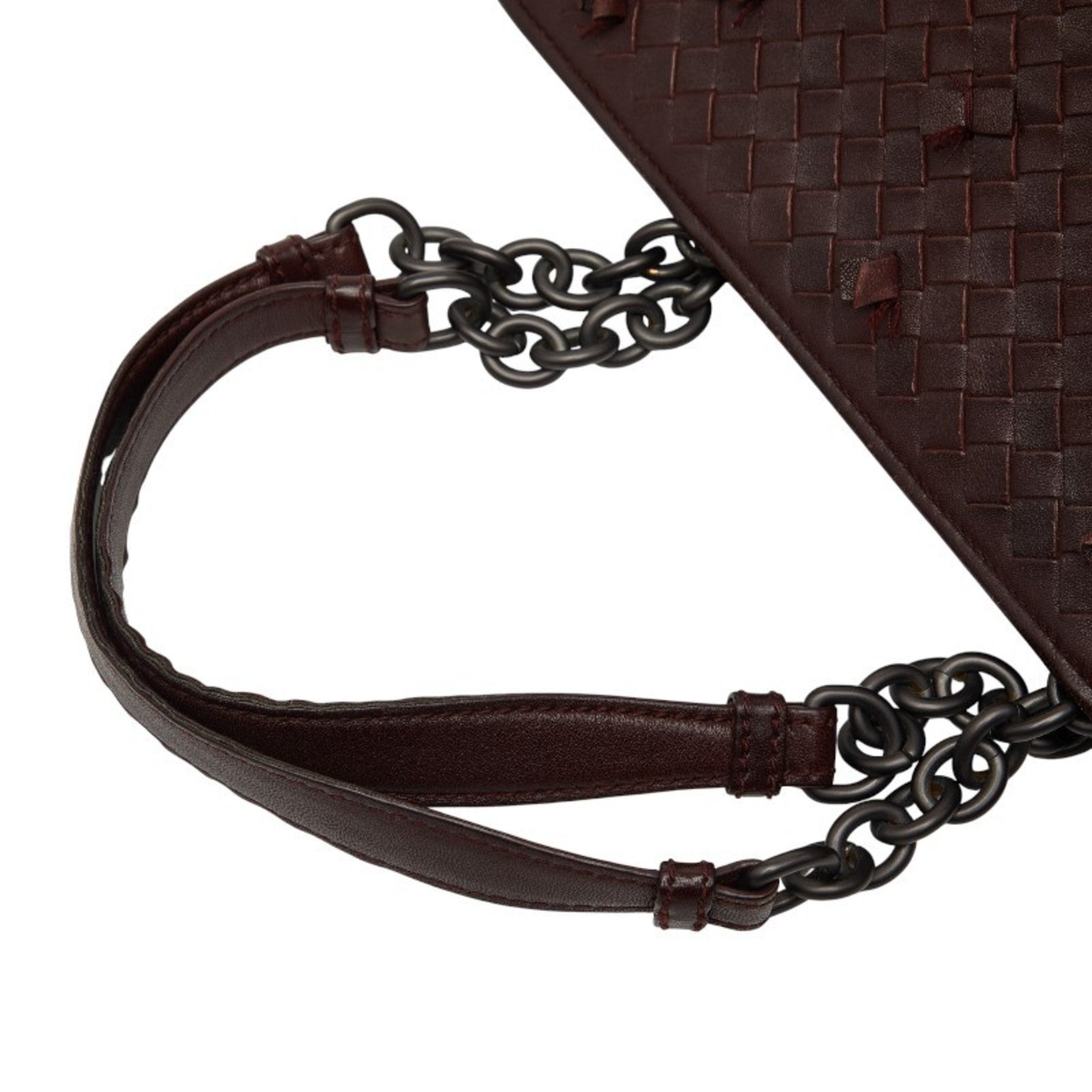 Bottega Veneta Brown Leather Handbag Tote Bag (Pre-Owned)