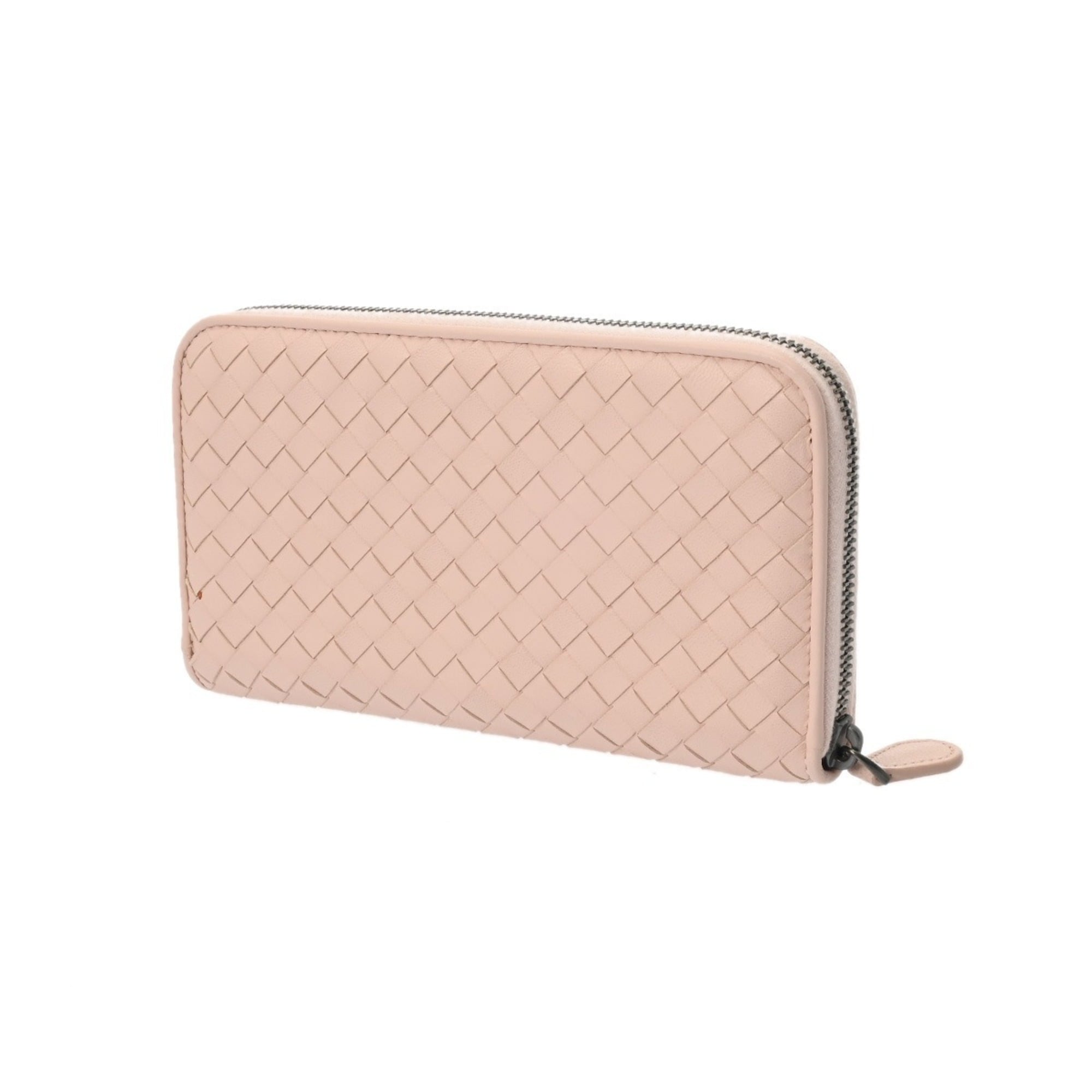 Bottega Veneta Baby Pink Leather Long Wallet (Bi-Fold) (Pre-Owned)