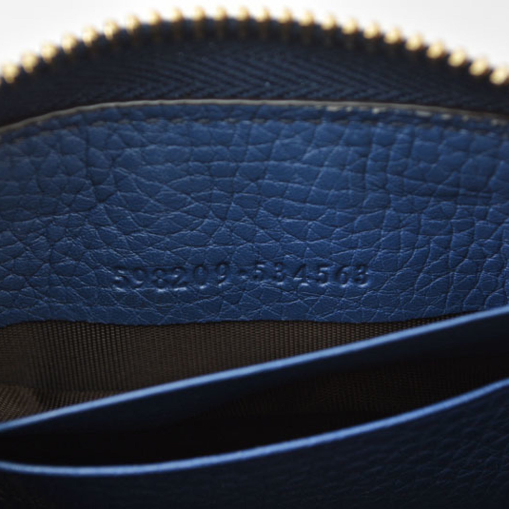 Gucci Blue Leather Coin Purse/Coin Case (Pre-Owned)