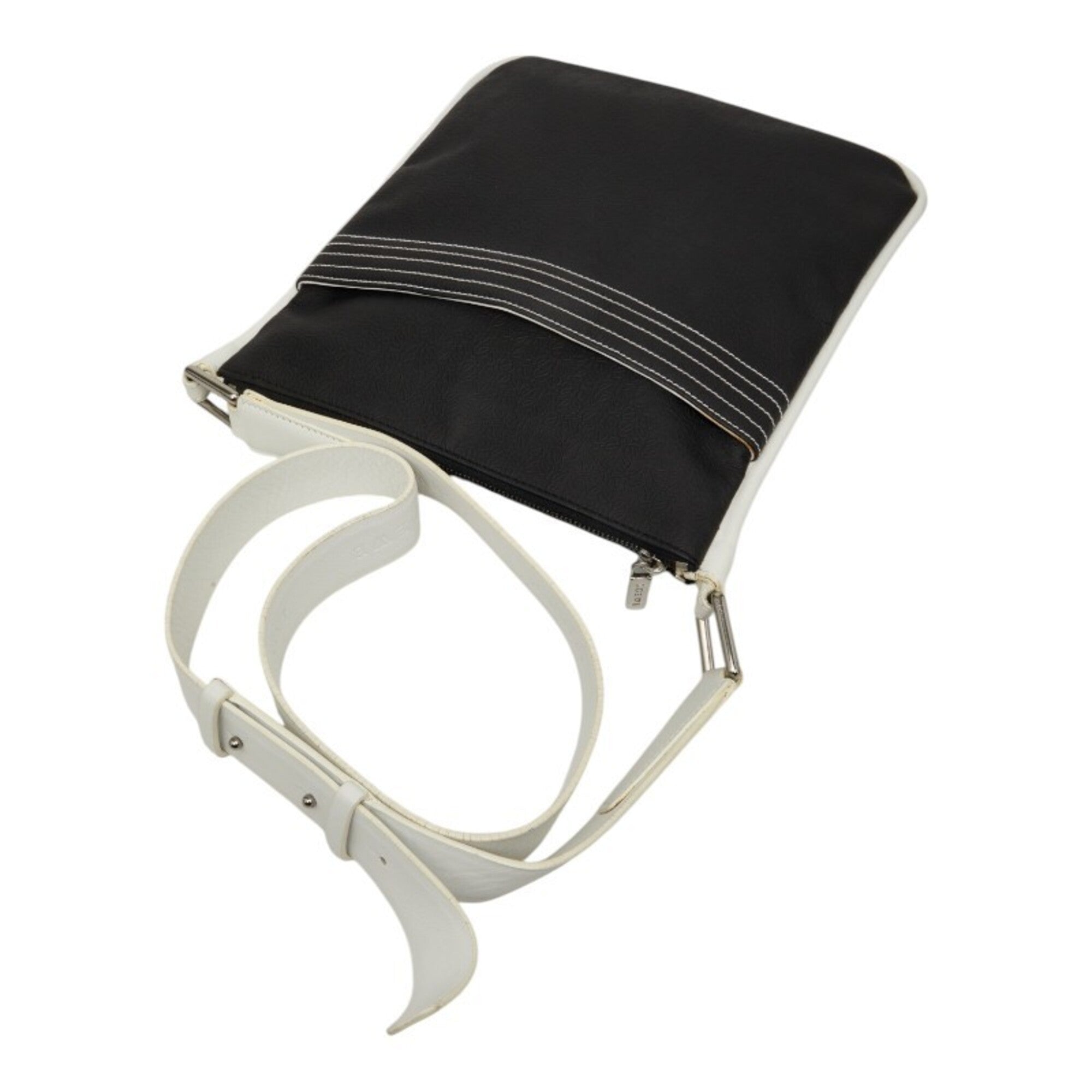 Loewe Black White Pvc Leather Shoulder Bag (Pre-Owned)