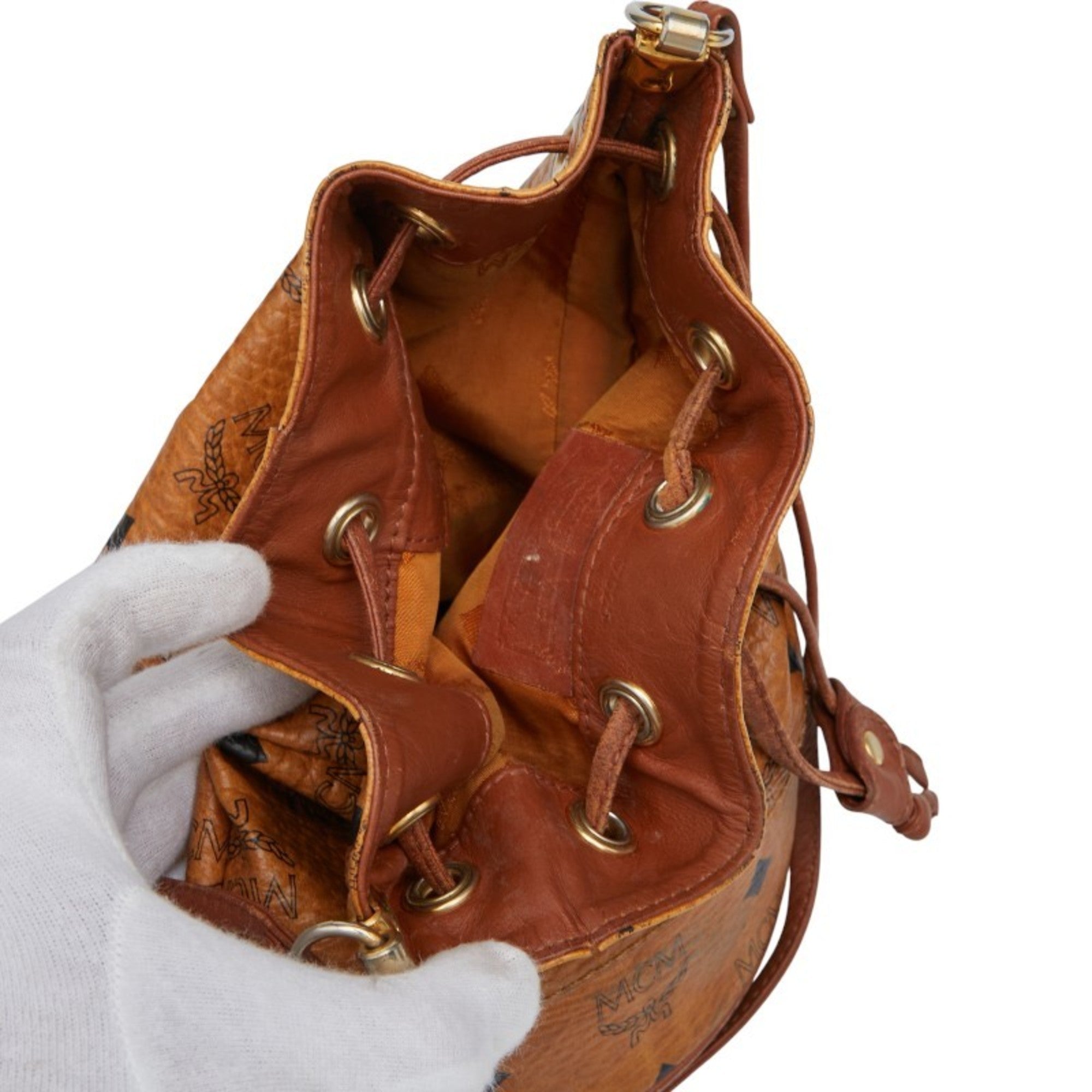Mcm Brown Pvc Leather Shoulder Bag (Pre-Owned)