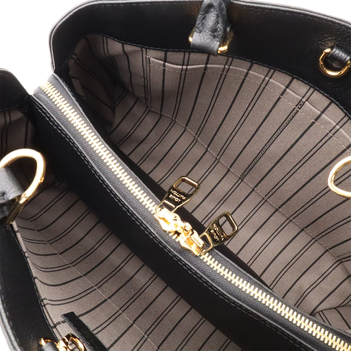 Louis Vuitton Noir Monogram Empreinte Leather Handbag Shoulder Bag (Pre-Owned)