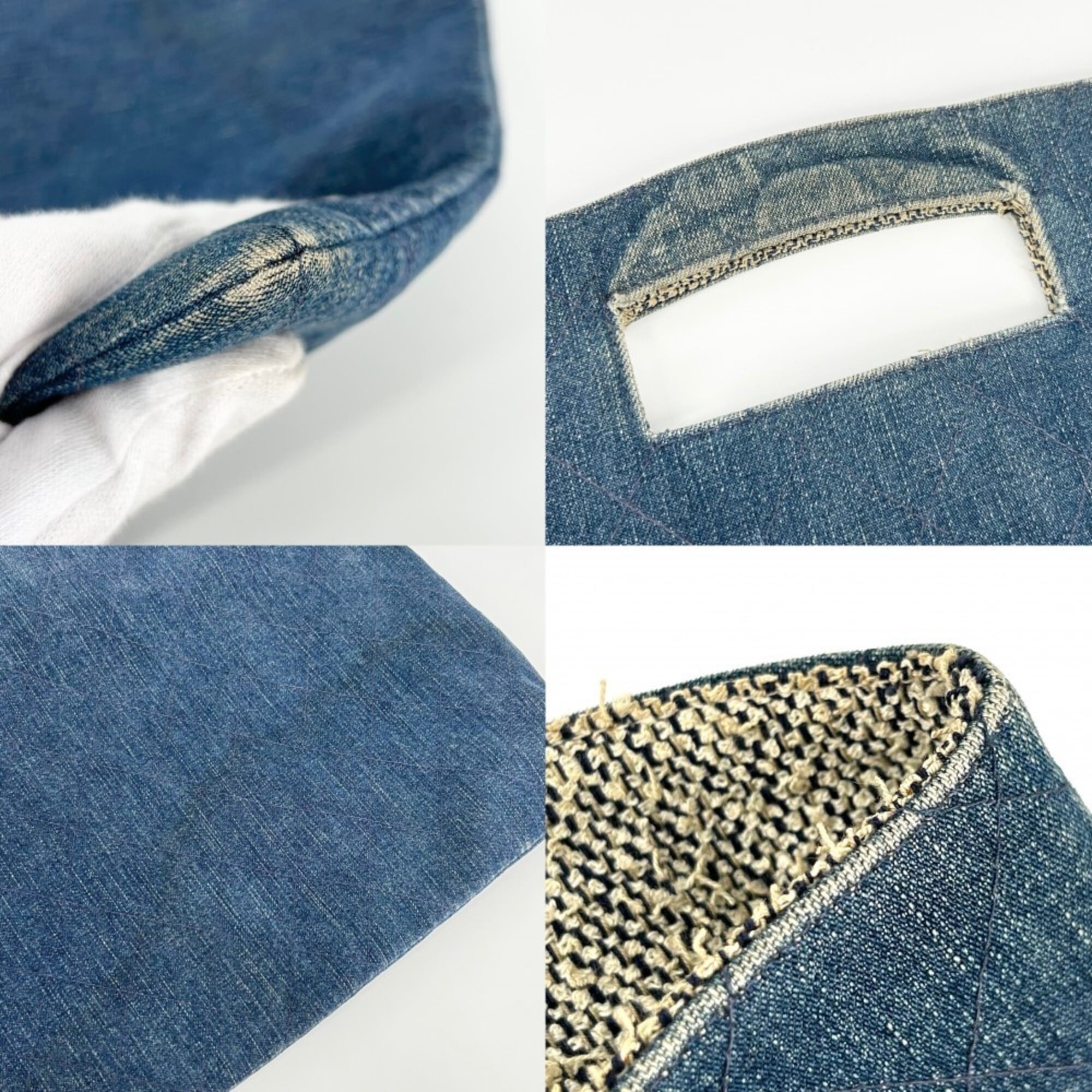 Chanel Matelasse Blue Denim Handbag (Pre-Owned)