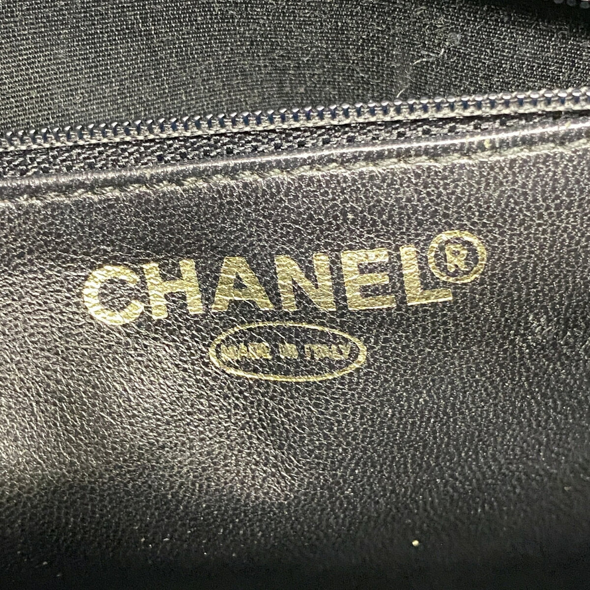 Chanel Black Grained Calfskin Tote Bag (Pre-Owned)