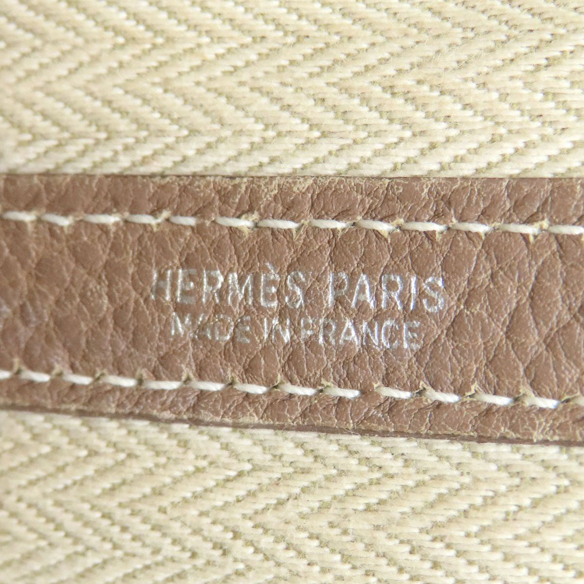 Hermes Garden Etoupe Gray Negonda Leather Tote Bag (Pre-Owned)