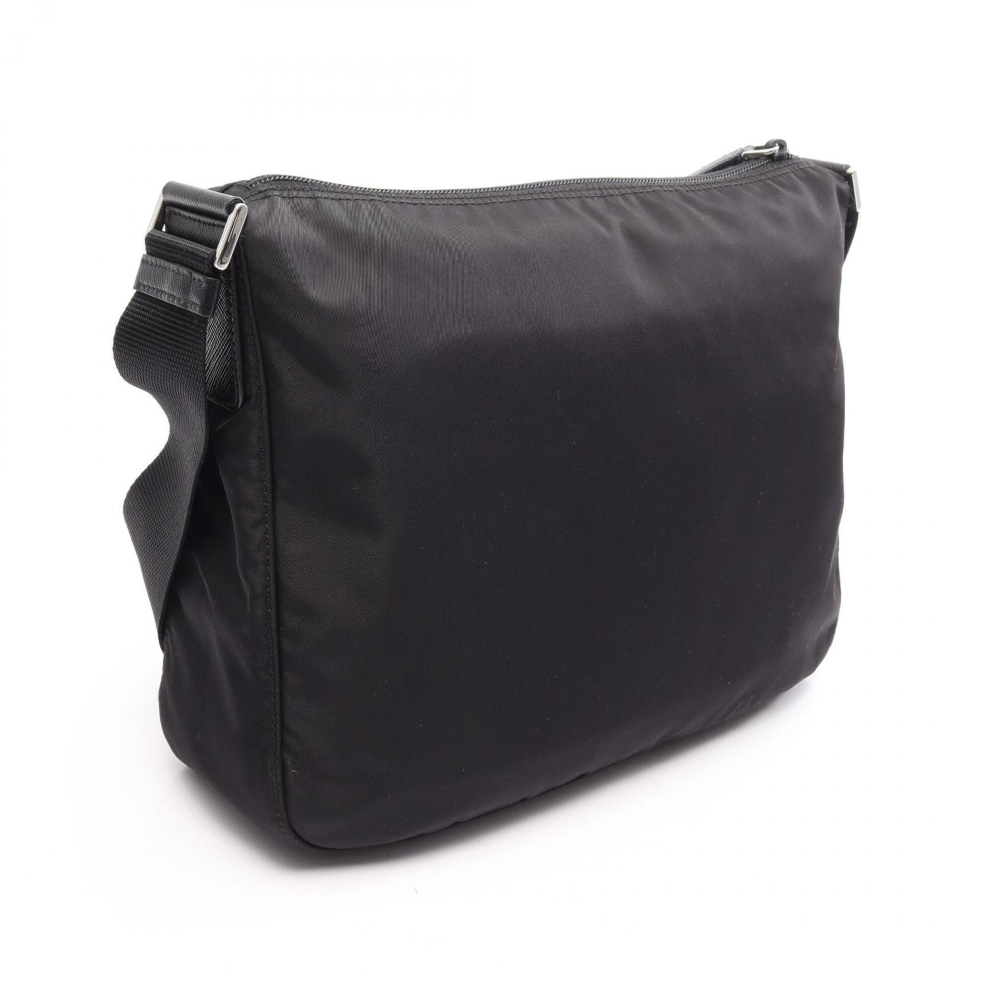 Prada Black Nylon Saffiano Handbag Shoulder Bag (Pre-Owned)