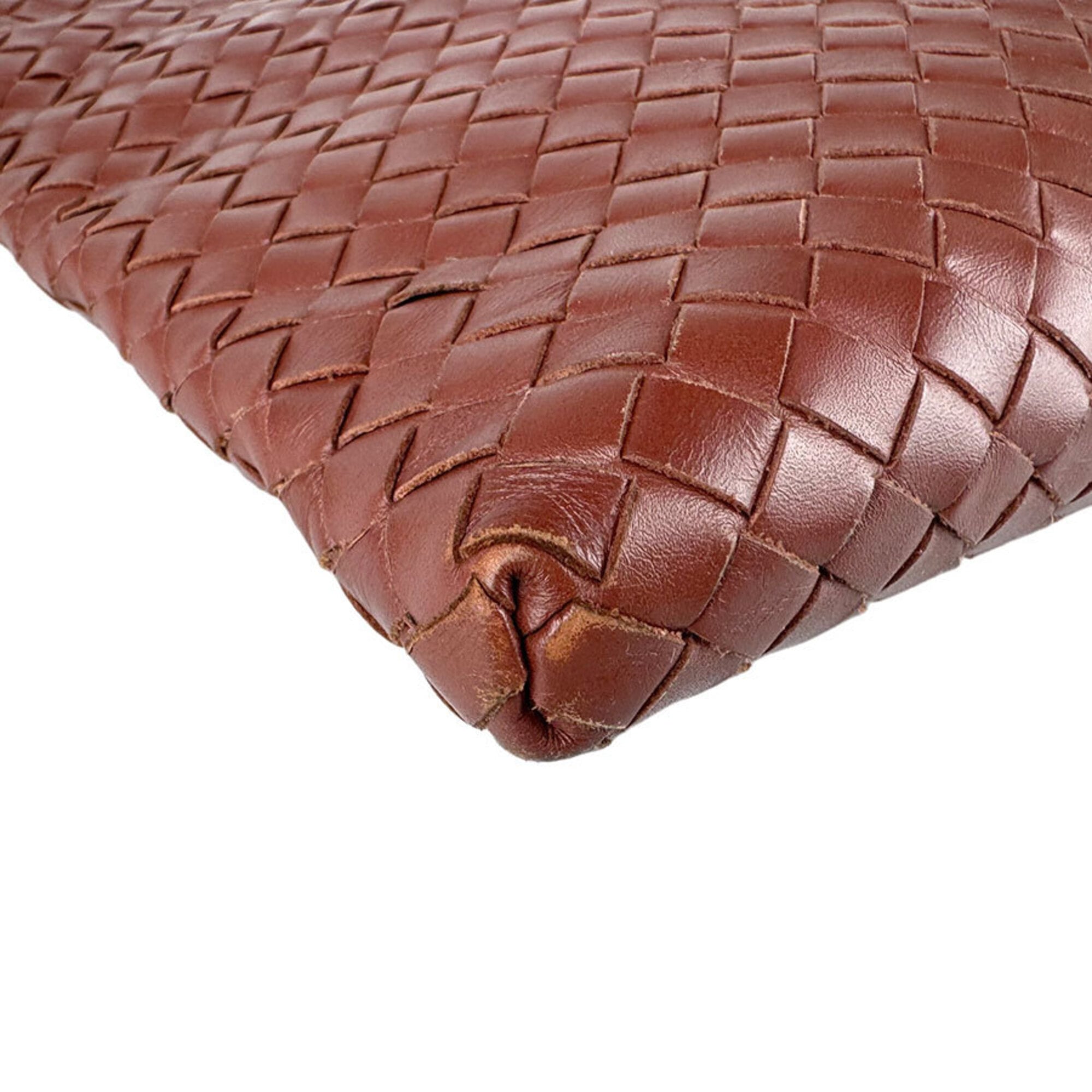 Bottega Veneta Brown Intrecciato Shoulder Bag (Pre-Owned)