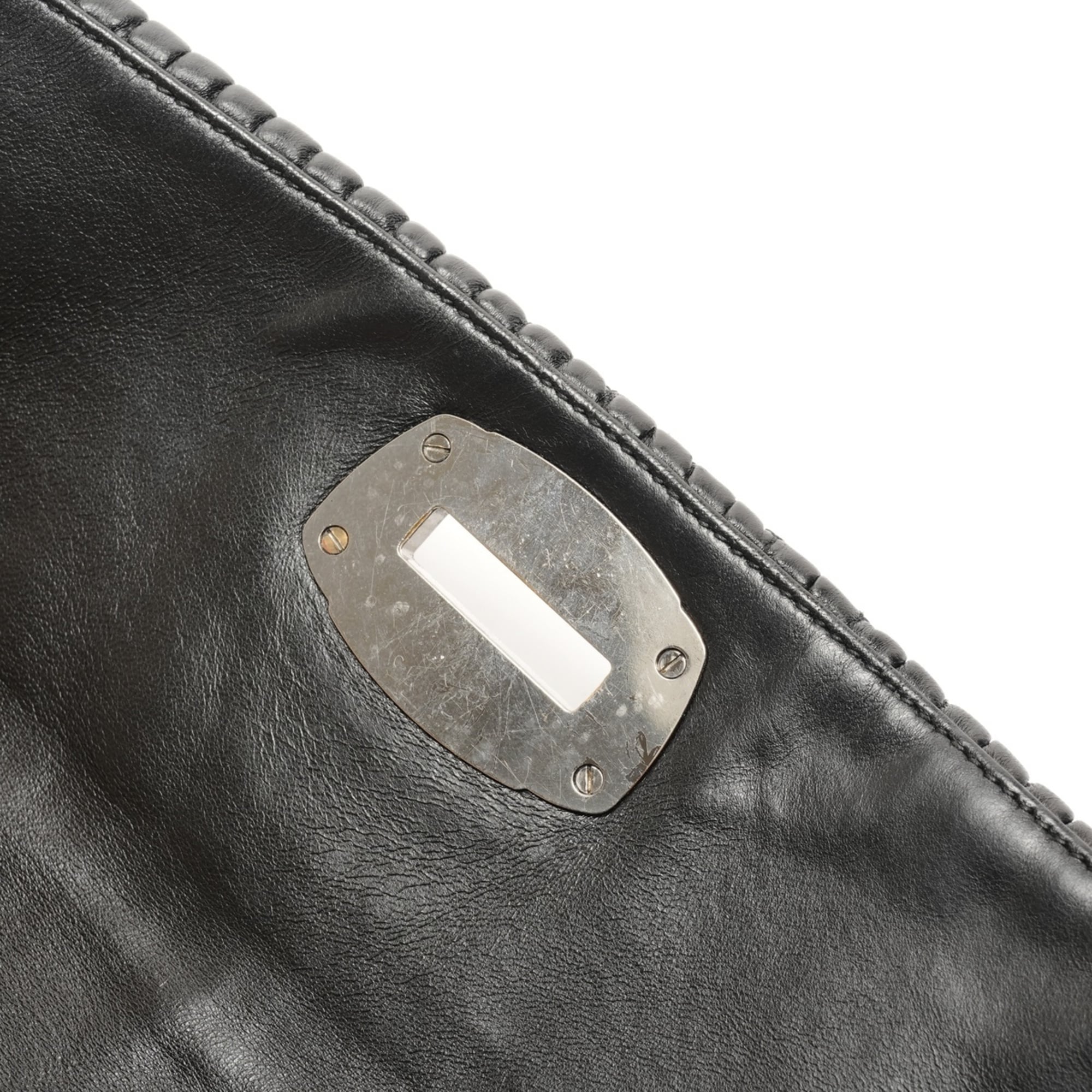 Miu Miu Black Leather Shoulder Bag (Pre-Owned)