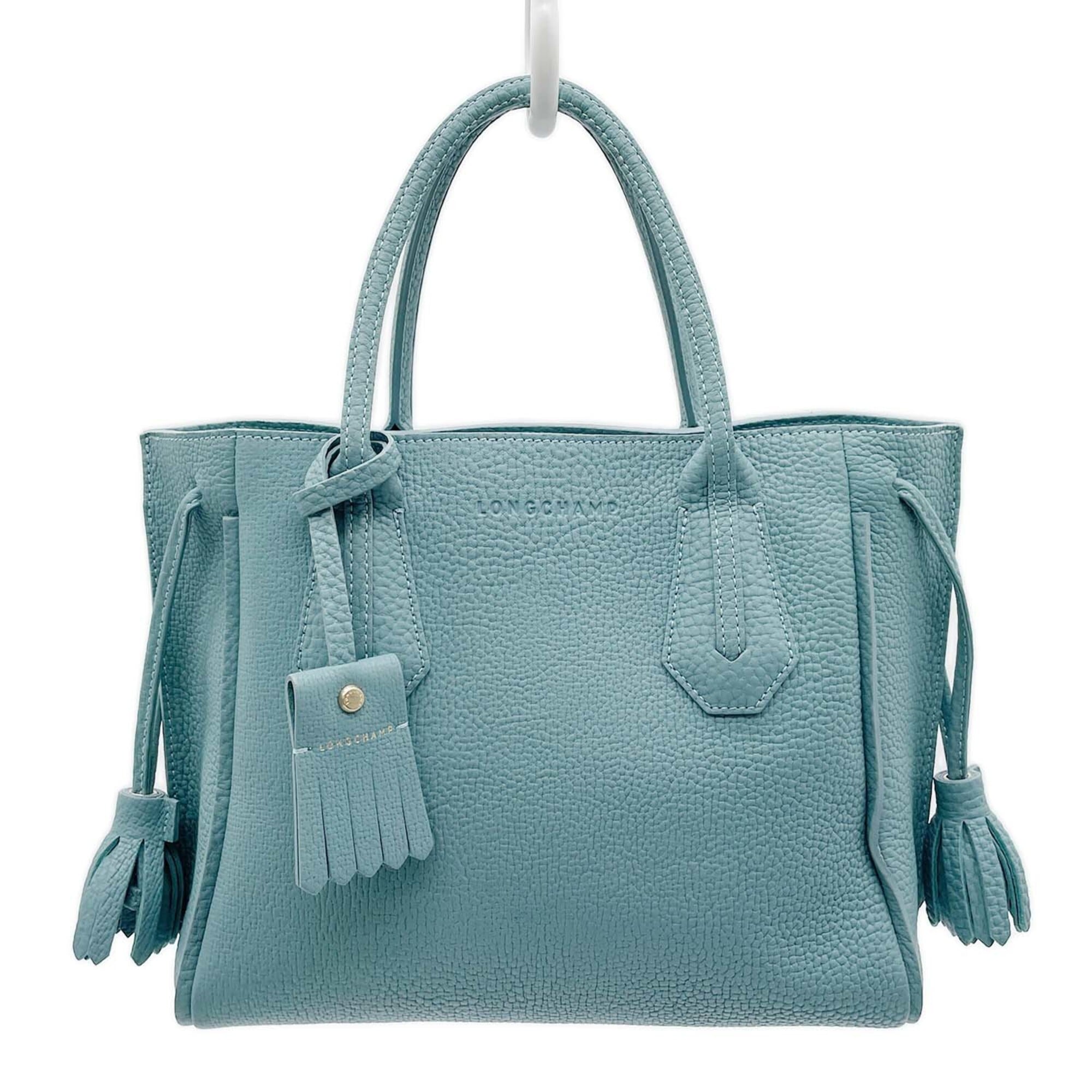 Longchamp Blue Leather Handbag (Pre-Owned)