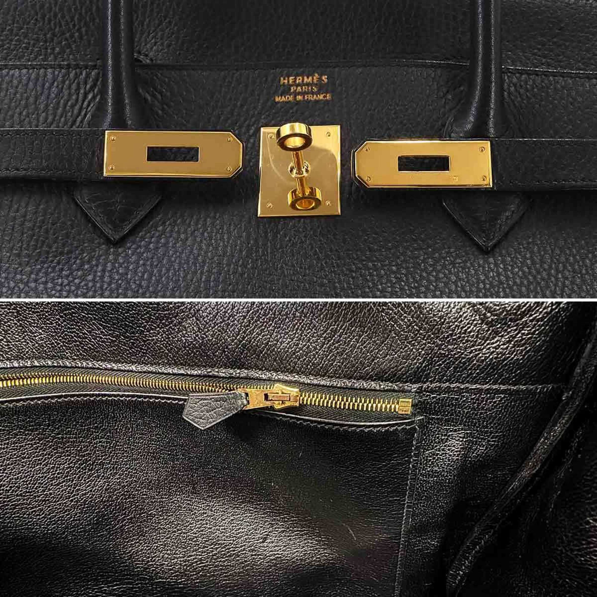 Hermes Black Ardennes Leather Handbag (Pre-Owned)