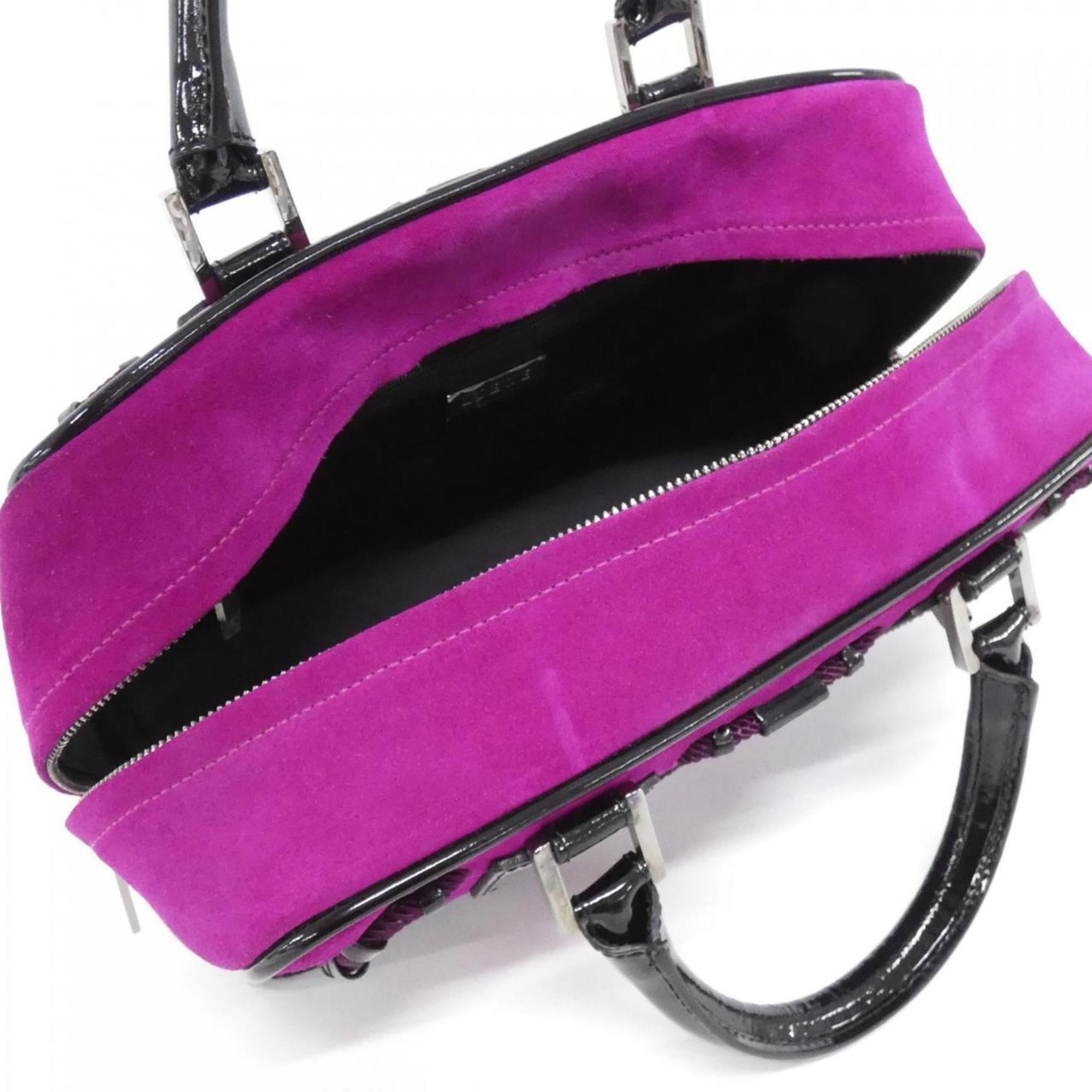 Loewe Purple Leather Handbag (Pre-Owned)