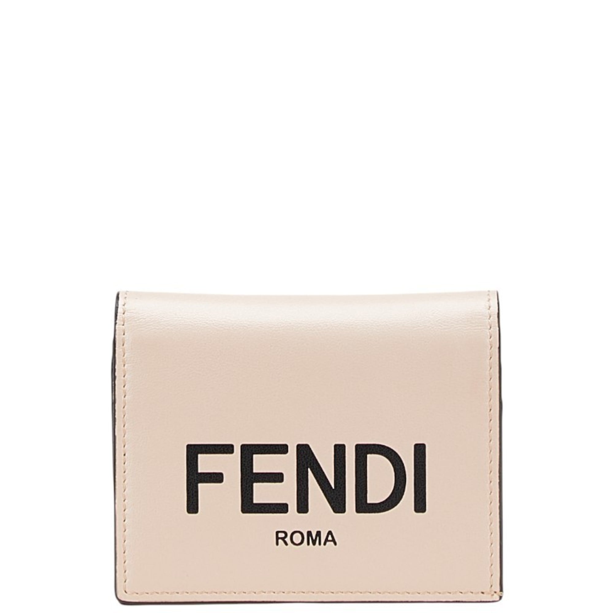 Fendi Black Pink Leather Wallet (Bi-Fold) (Pre-Owned)