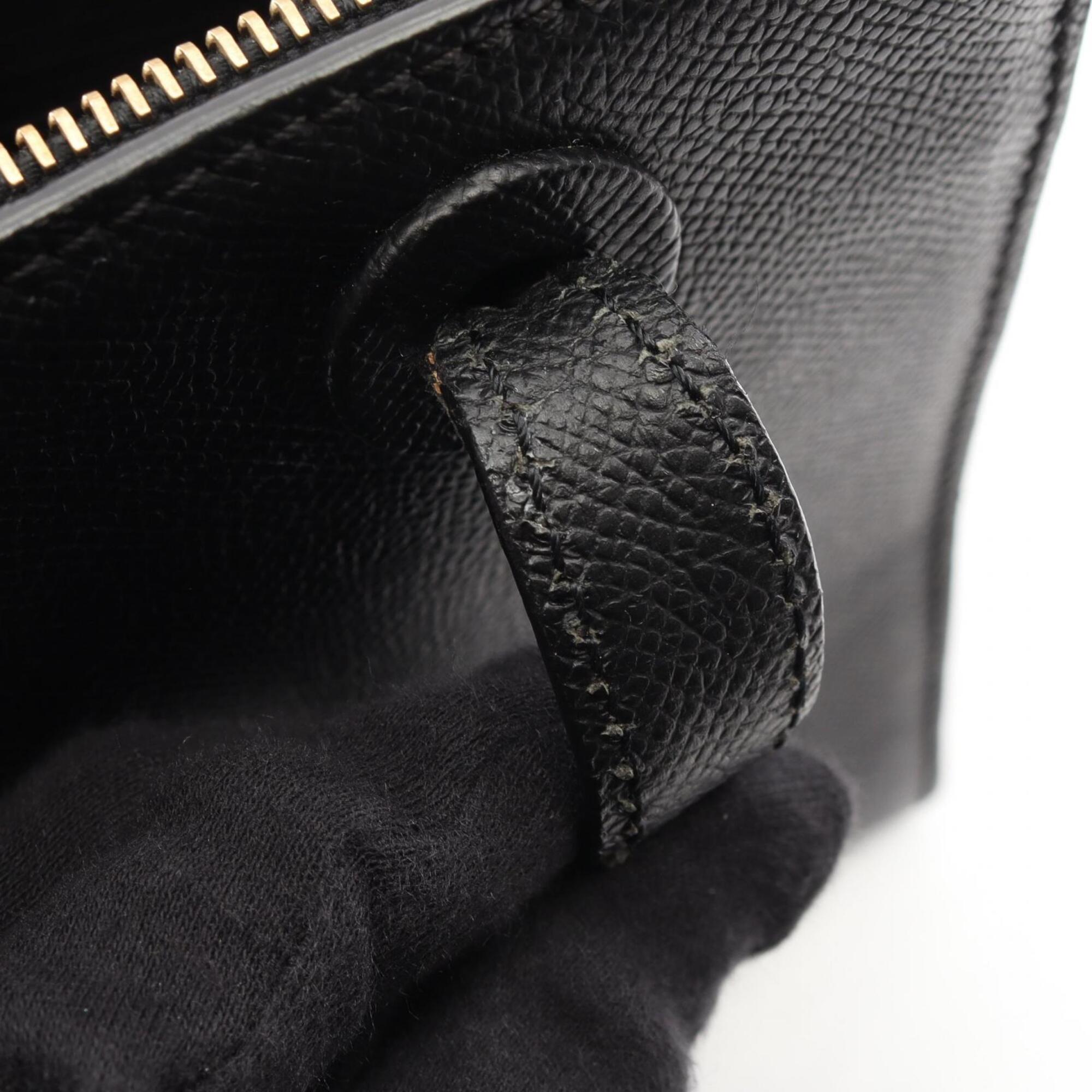 Chanel Black Grained Calfskin Handbag Tote Bag (Pre-Owned)