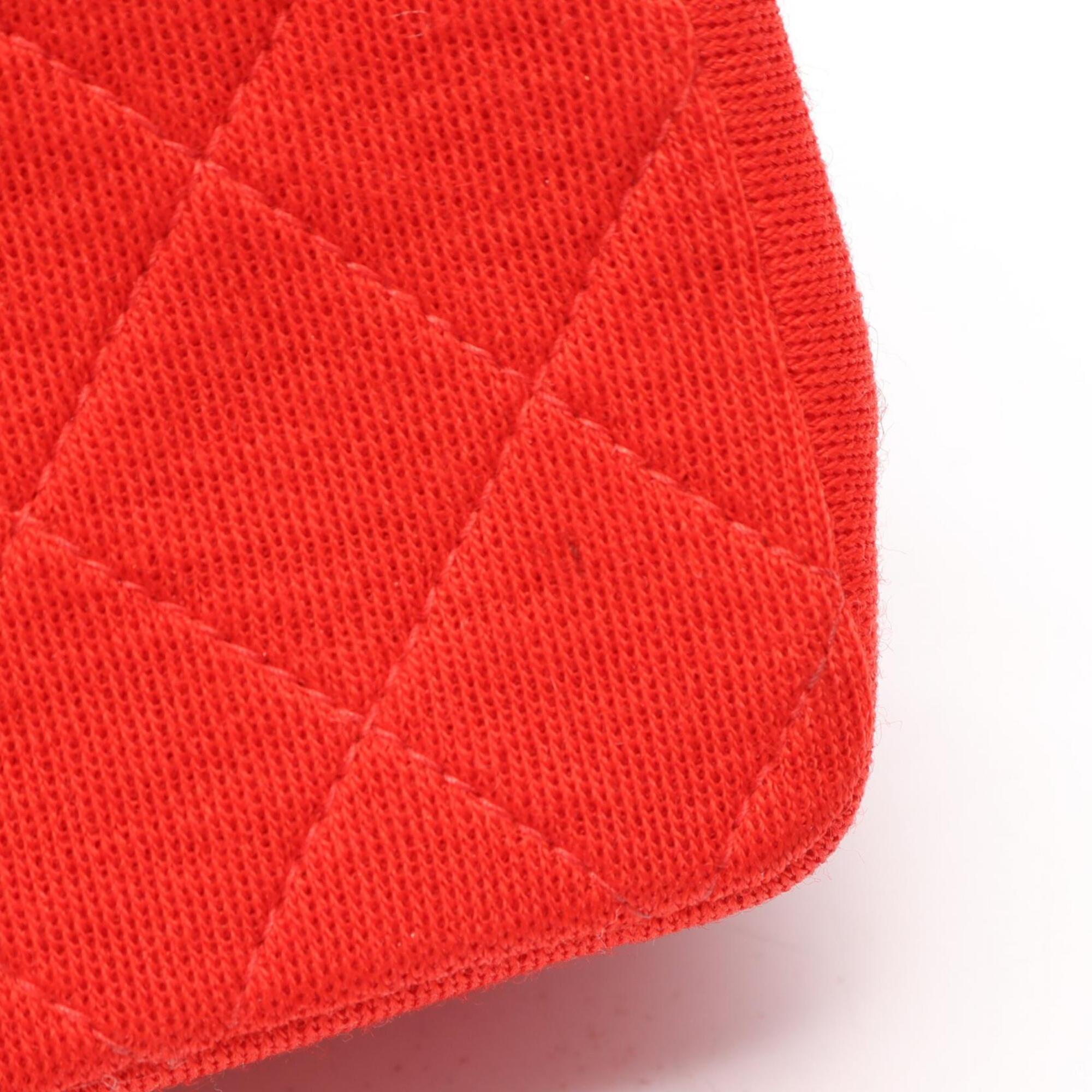 Chanel Red Color Fabric Handbag Shoulder Bag (Pre-Owned)