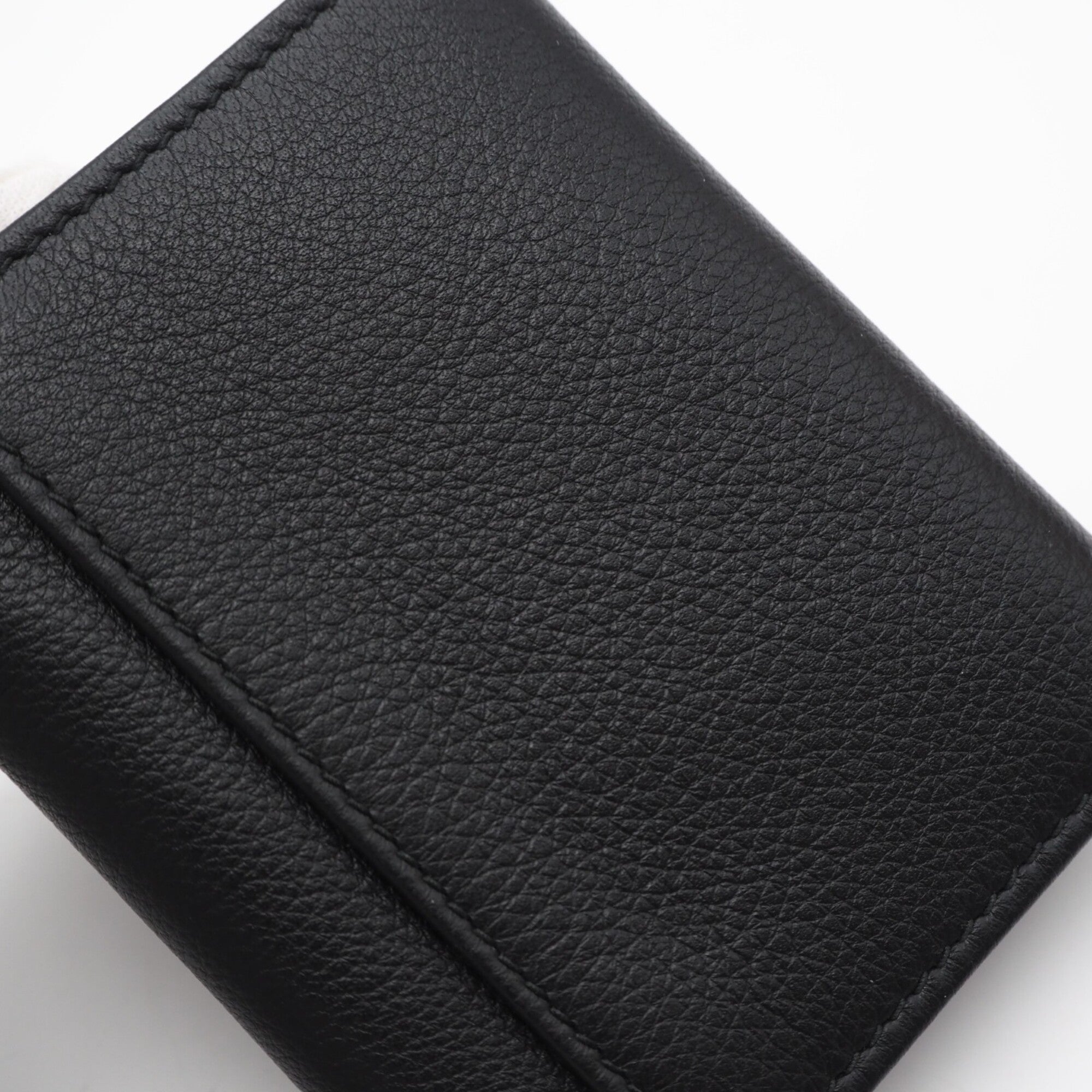 Prada Black Leather Wallet (Tri-Fold) (Pre-Owned)