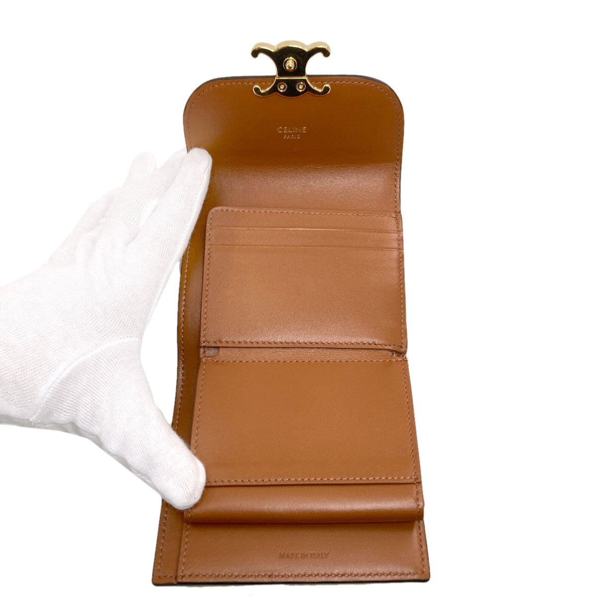 Celine Brown Pvc Wallet (Bi-Fold) (Pre-Owned)