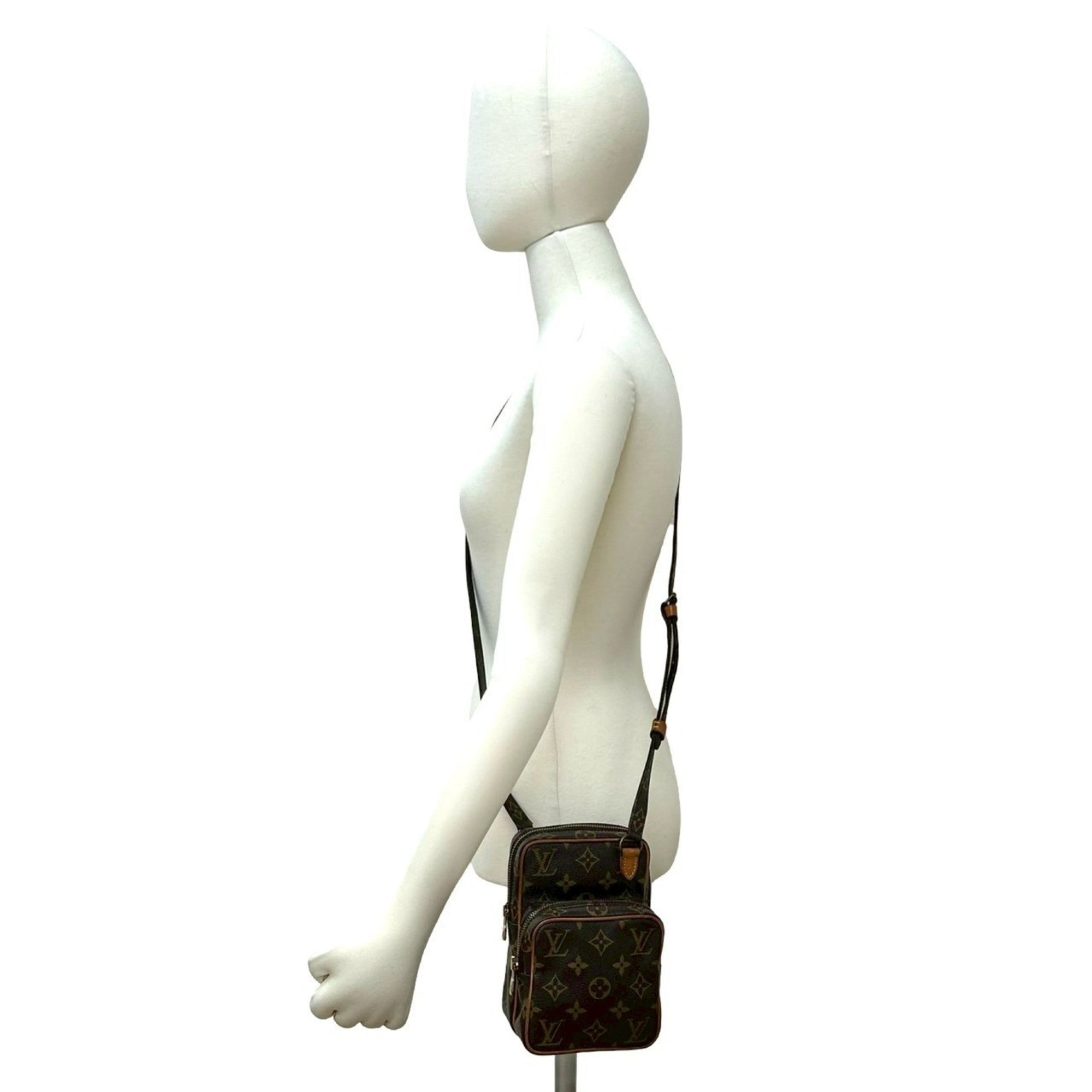 Louis Vuitton Brown Leather Pvc Pochette Shoulder Bag (Pre-Owned)