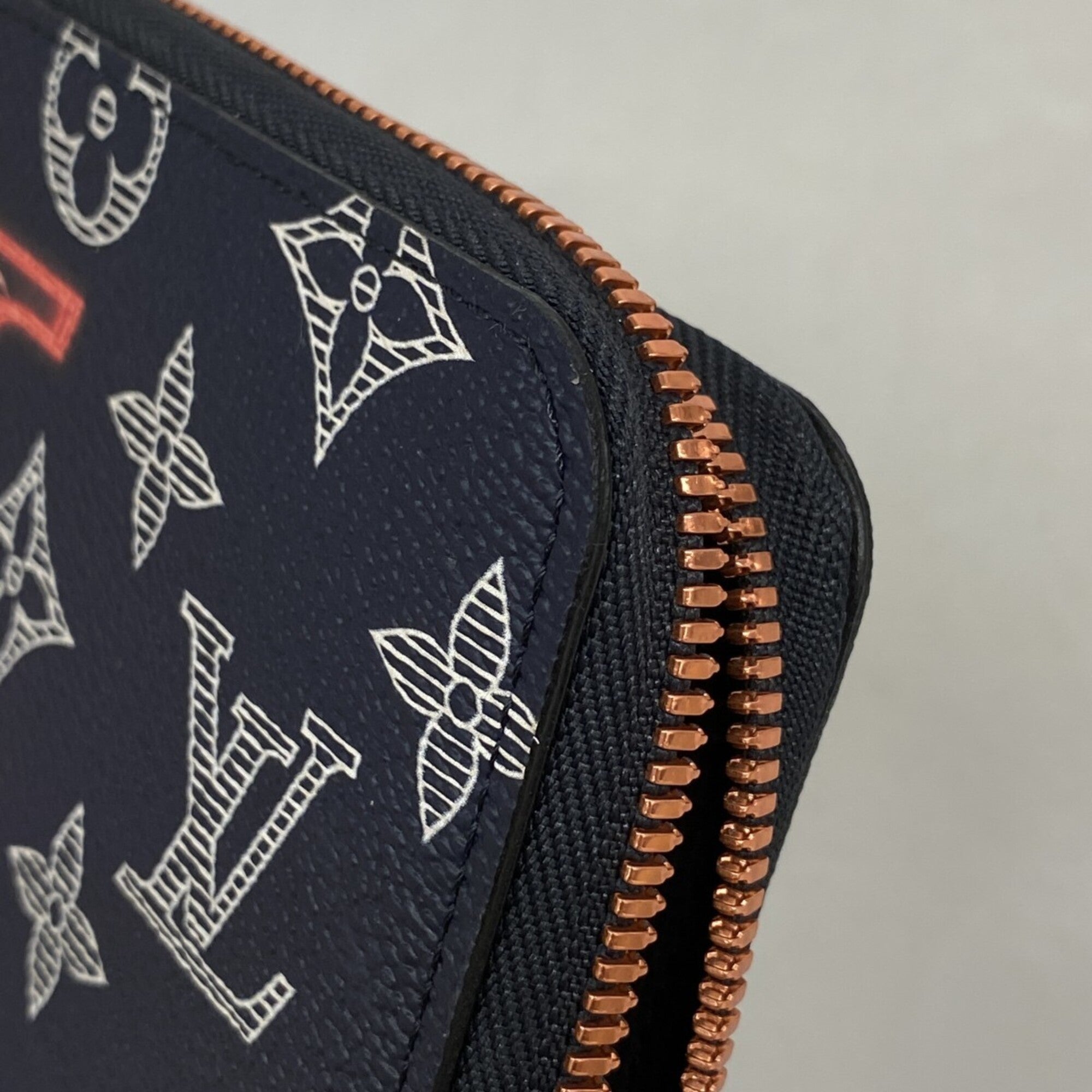 Louis Vuitton Navy Long Wallet (Bi-Fold) (Pre-Owned)