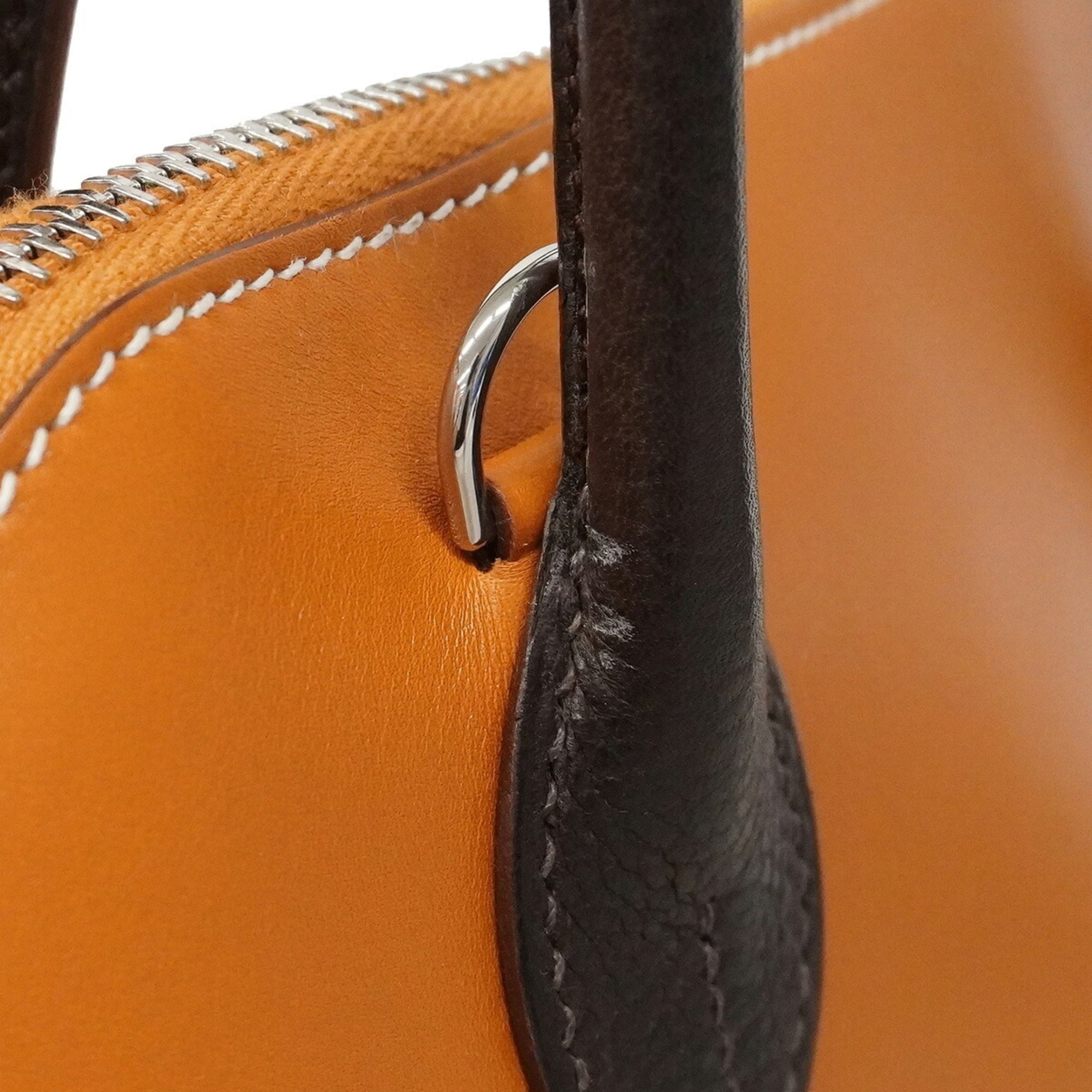 Hermes Gold Havane Natural Sable Barenia Leather Swift Leather Handbag (Pre-Owned)