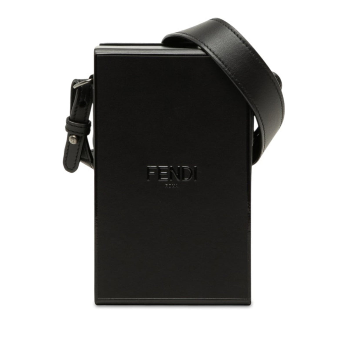 Fendi Black Leather Shoulder Bag (Pre-Owned)
