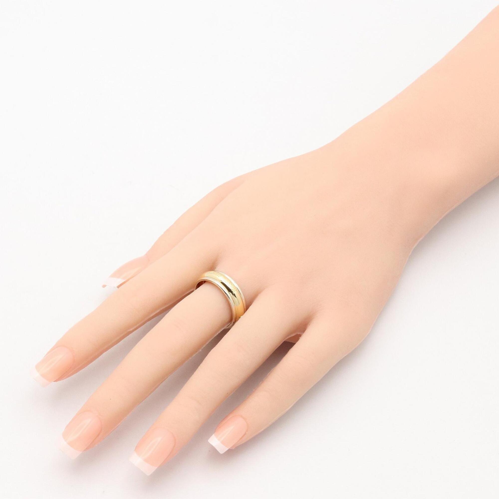 Yves Saint Laurent Gold Clear Yellow Gold (18K) Band Ring (Pre-Owned)