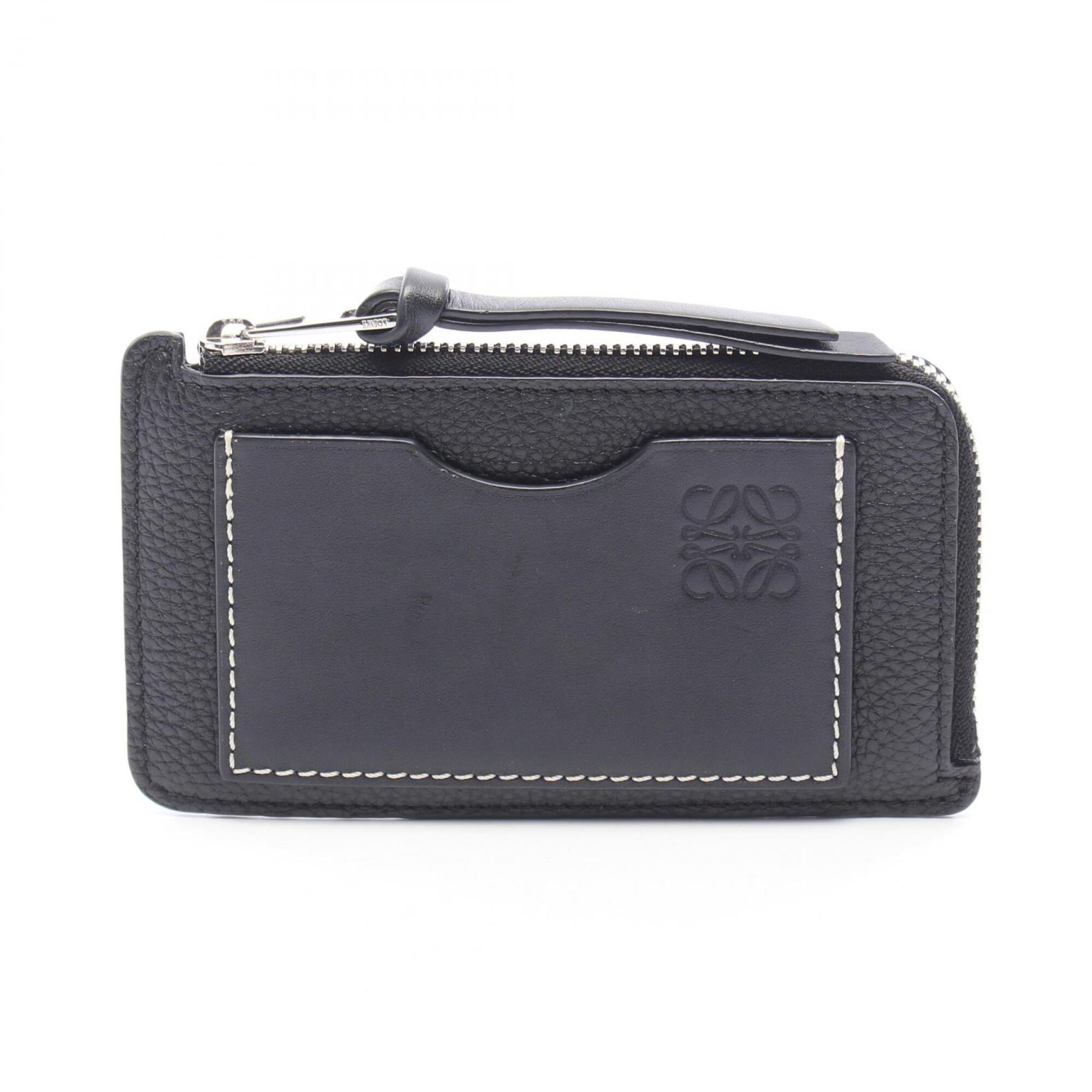 Loewe Black Leather Coin Purse/Coin Case (Pre-Owned)