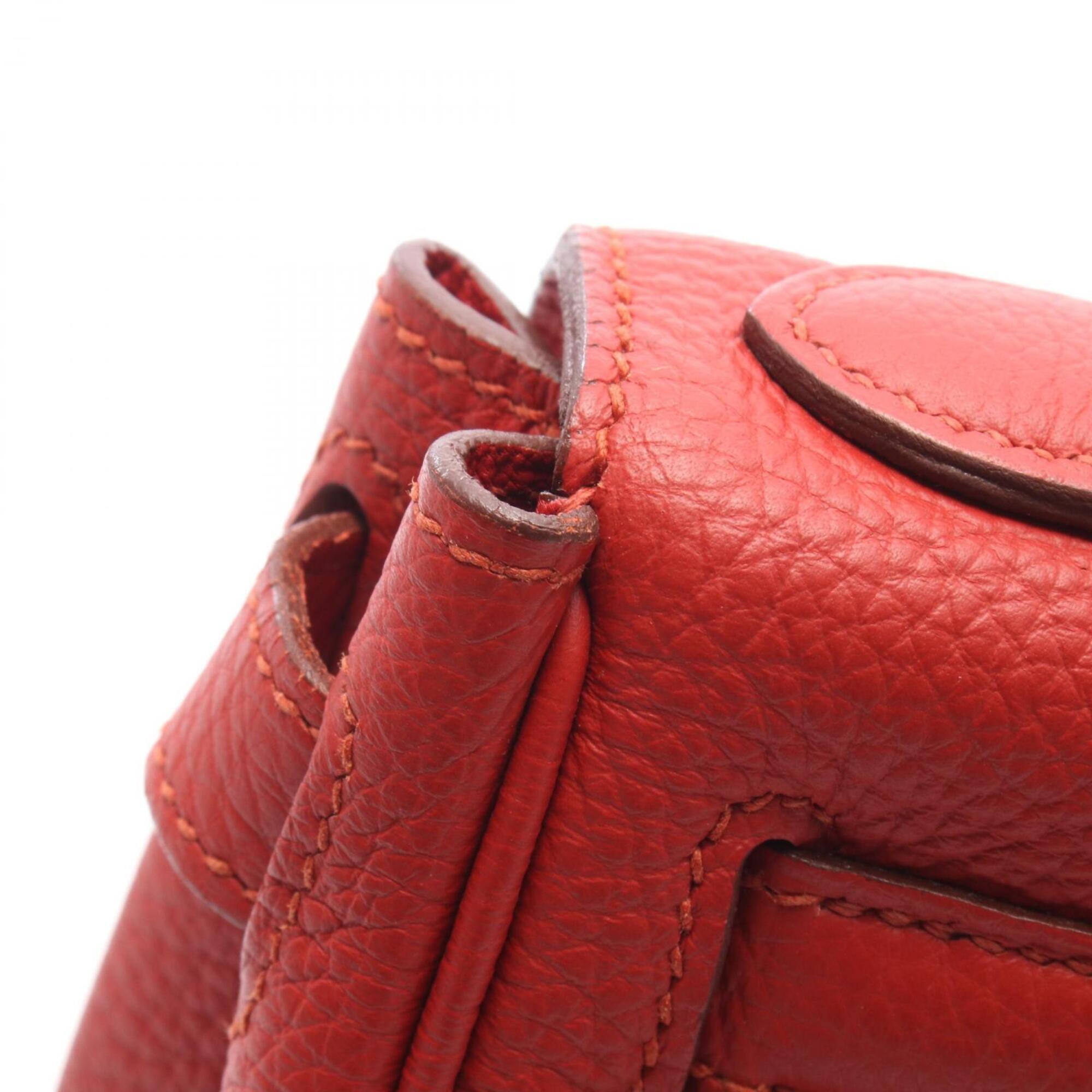 Hermes Red Color Togo Leather Handbag (Pre-Owned)