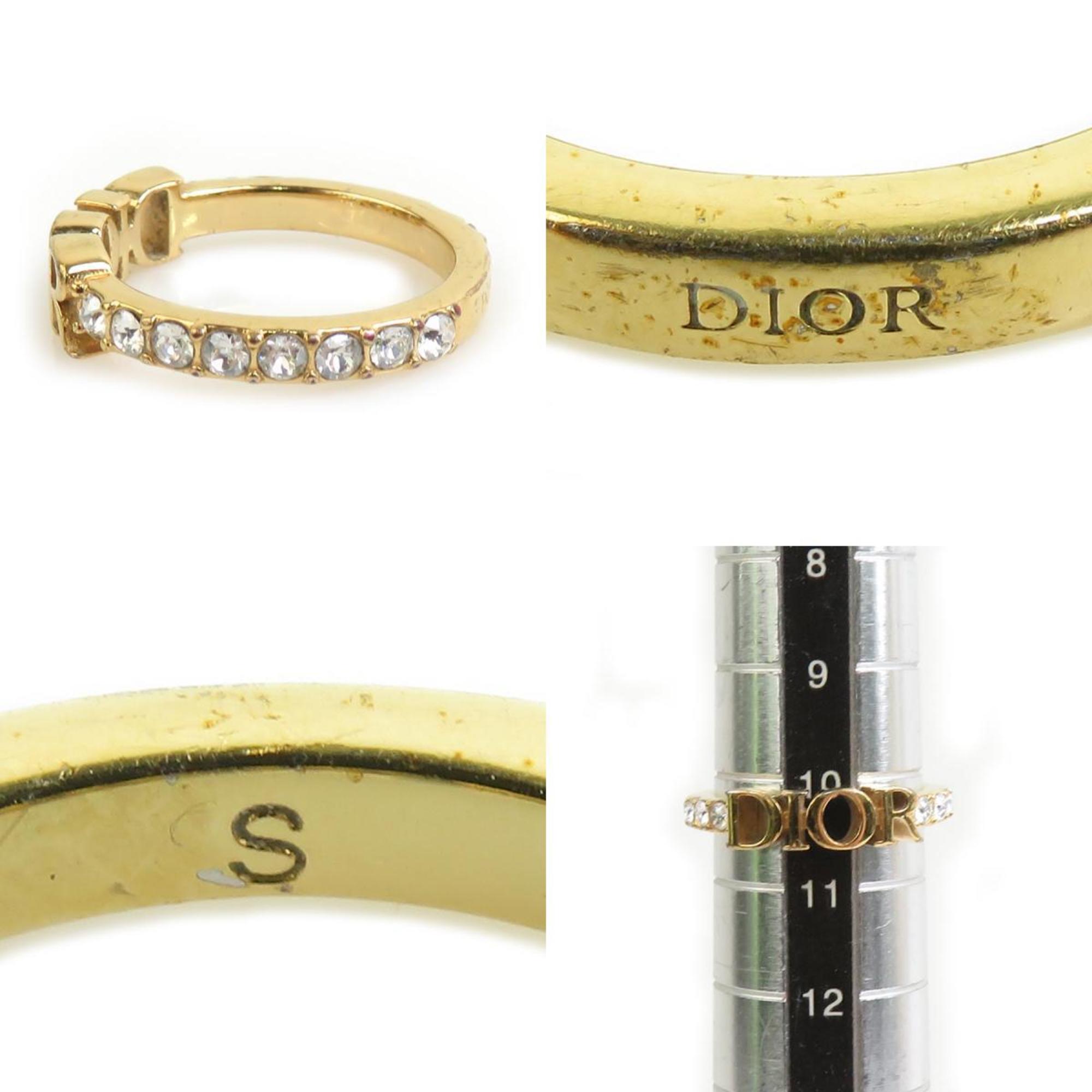Christian Dior Gold Metal Band Ring (Pre-Owned)