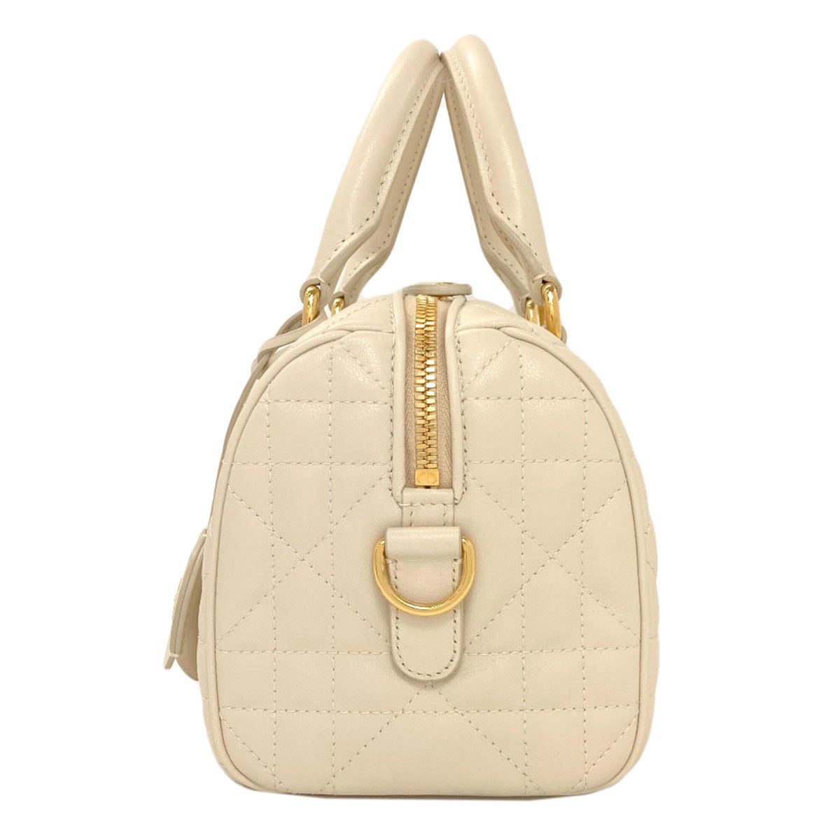Christian Dior Cream Leather Handbag (Pre-Owned)