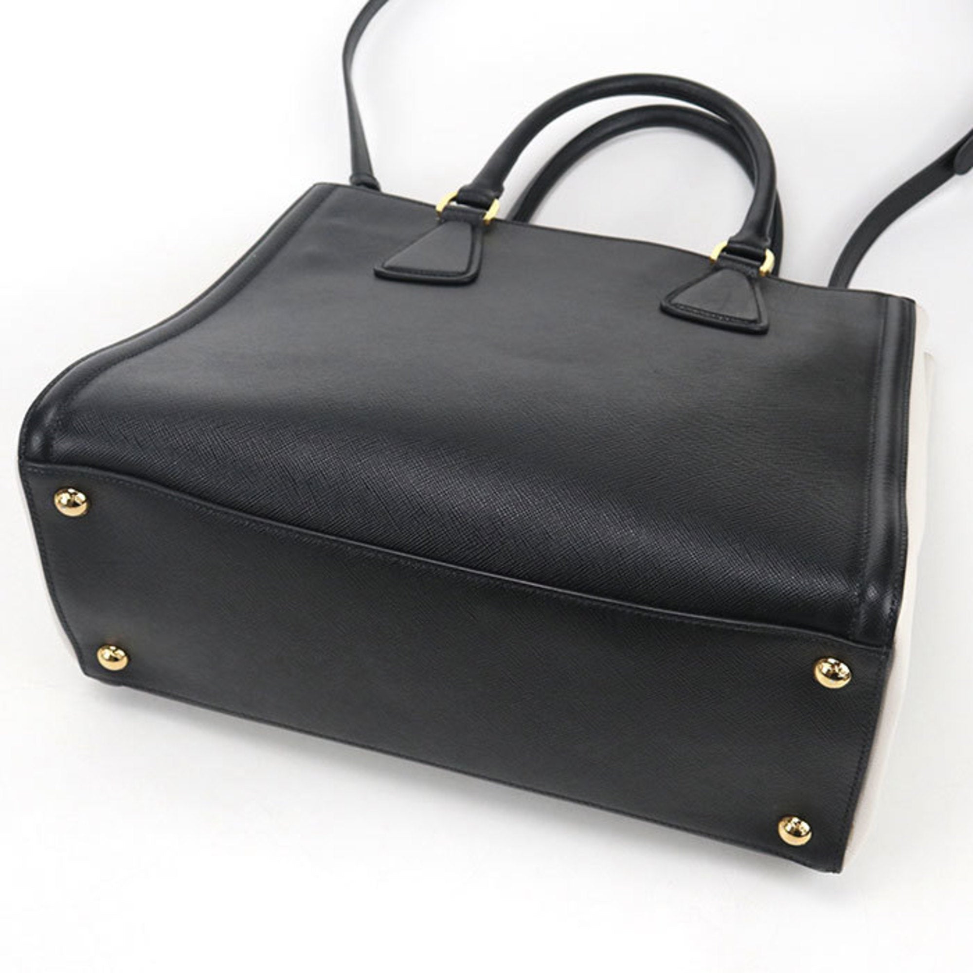Prada Black Leather Tote Bag (Pre-Owned)
