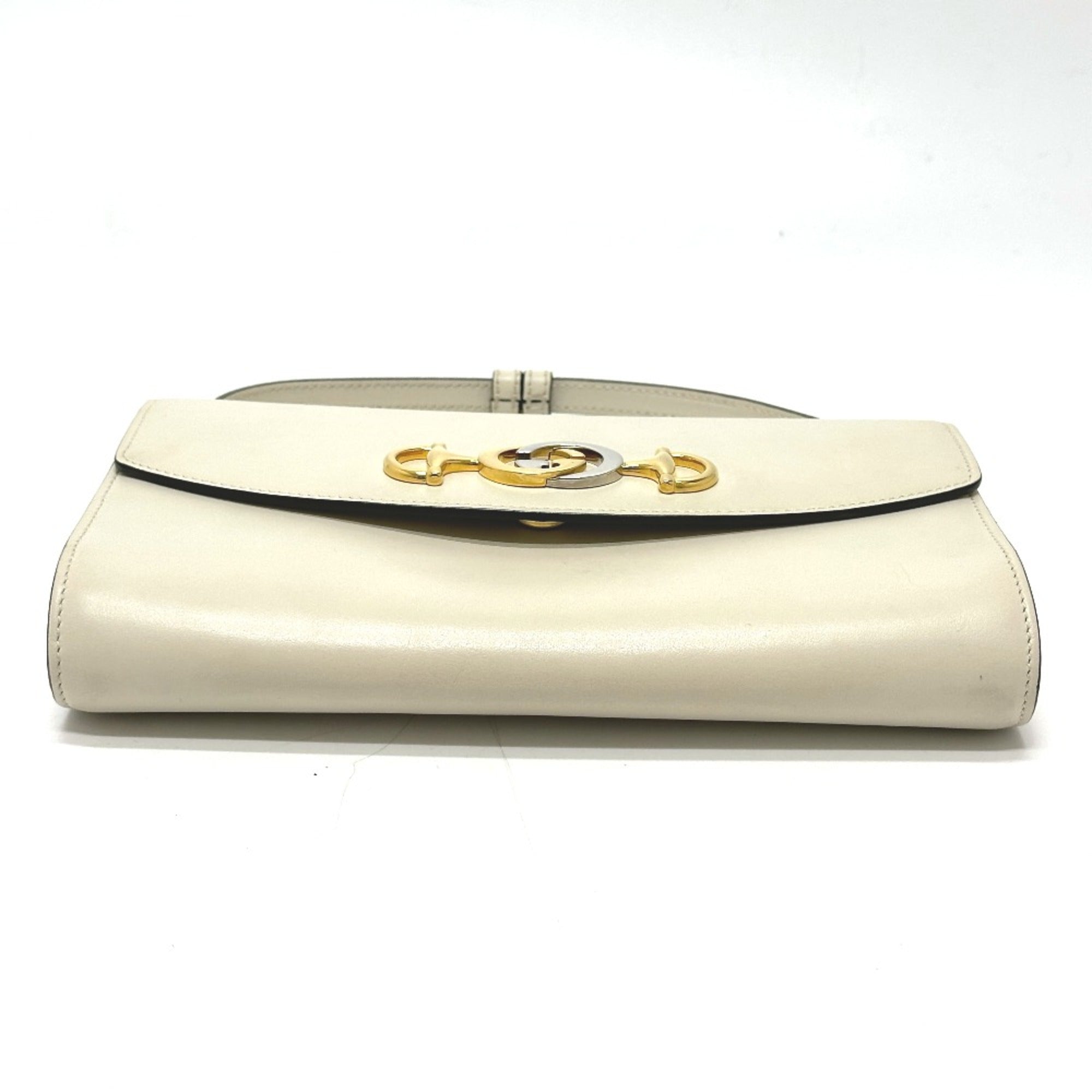 Gucci White Leather Shoulder Bag (Pre-Owned)