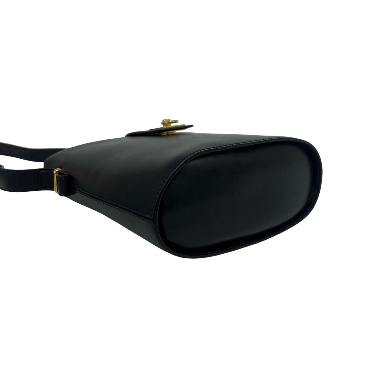 Celine Black Leather Pochette Shoulder Bag (Pre-Owned)