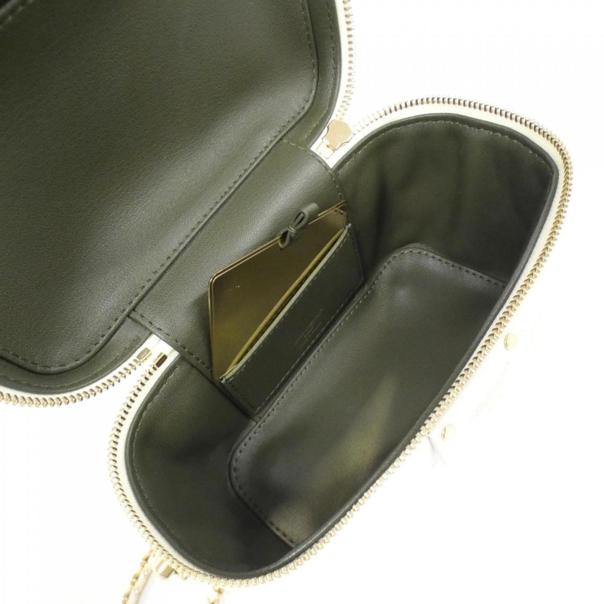 Louis Vuitton Ivory Leather Shoulder Bag Vanity Bag (Pre-Owned)