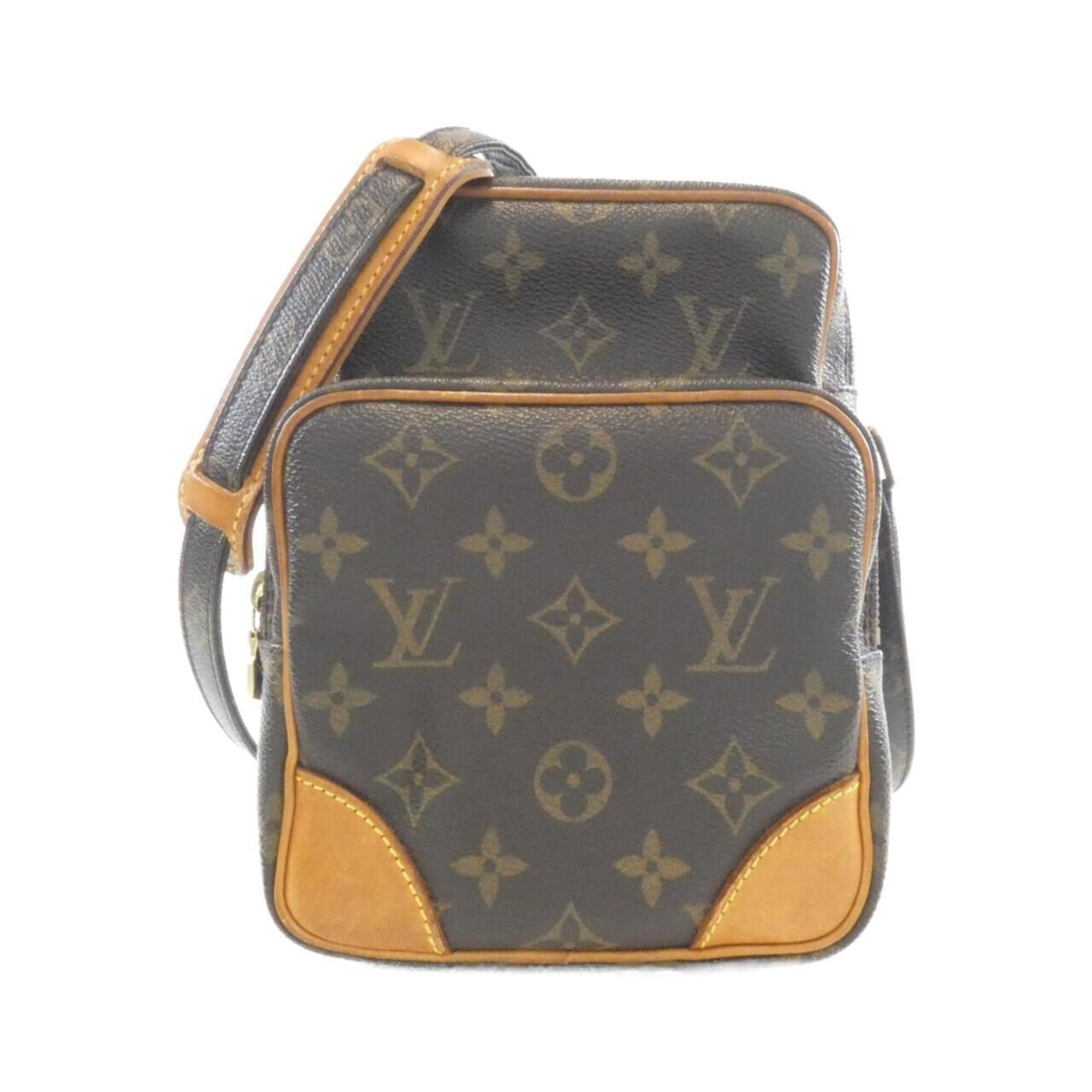 Louis Vuitton Marron Coated Canvas Shoulder Bag (Pre-Owned)