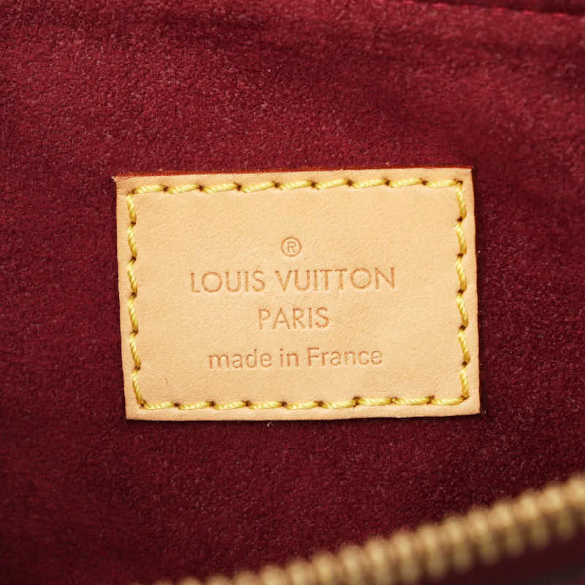 Louis Vuitton Brown Purple Raisin Leather Handbag Shoulder Bag (Pre-Owned)