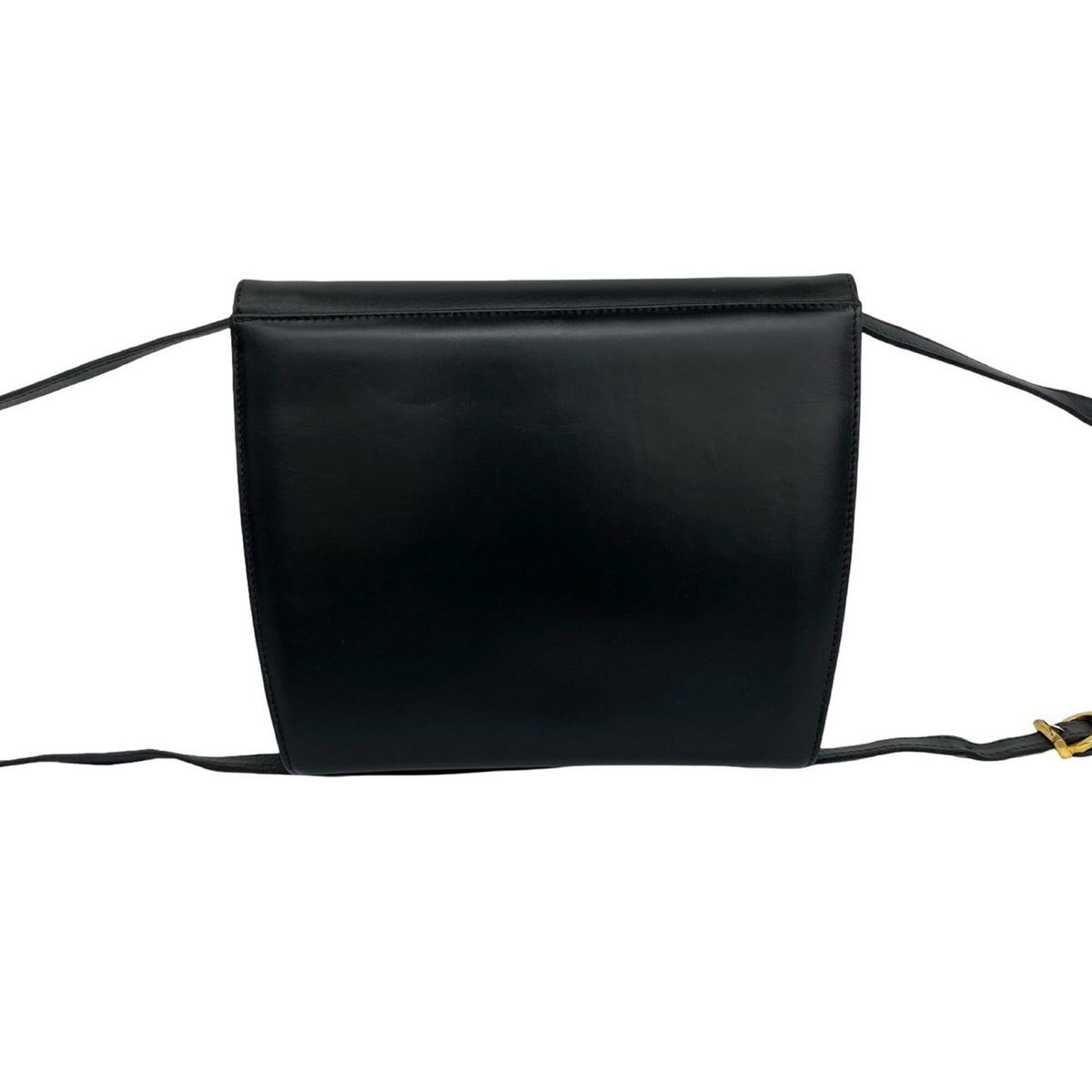 Salvatore Ferragamo Black Leather Shoulder Bag (Pre-Owned)