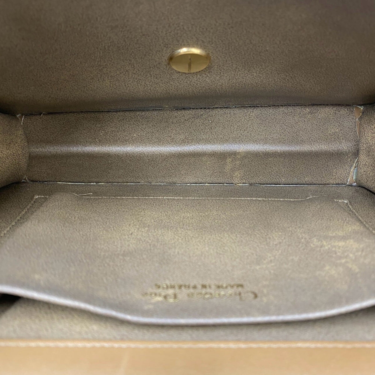 Christian Dior Brown Leather Pochette Shoulder Bag (Pre-Owned)