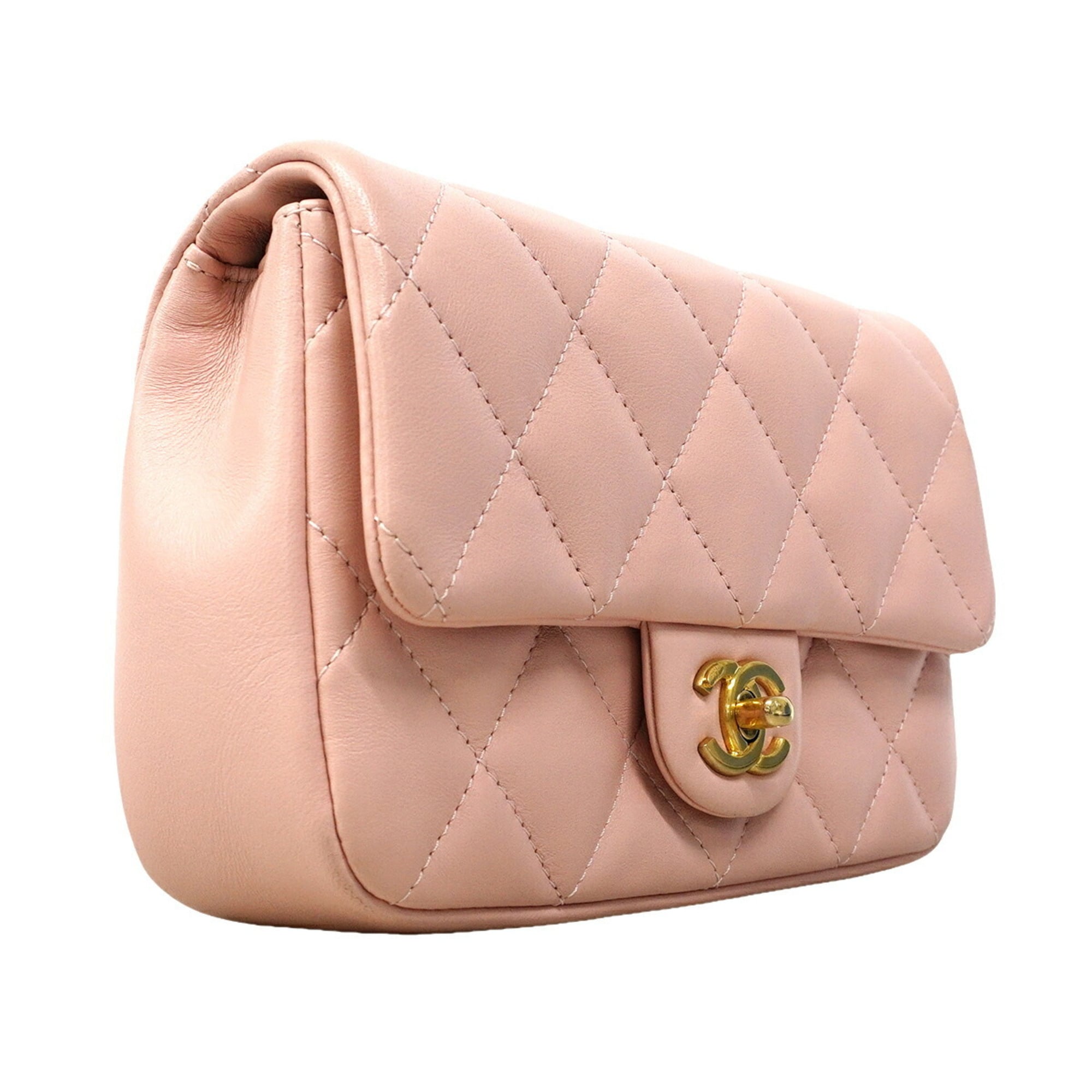 Chanel Pink Leather Shoulder Bag (Pre-Owned)