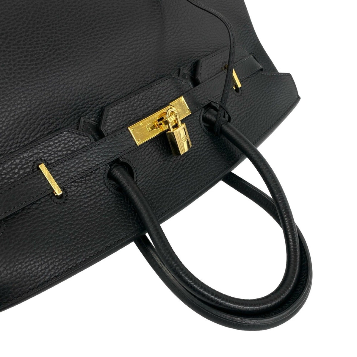 Hermes Black Ardennes Leather Handbag Tote Bag (Pre-Owned)