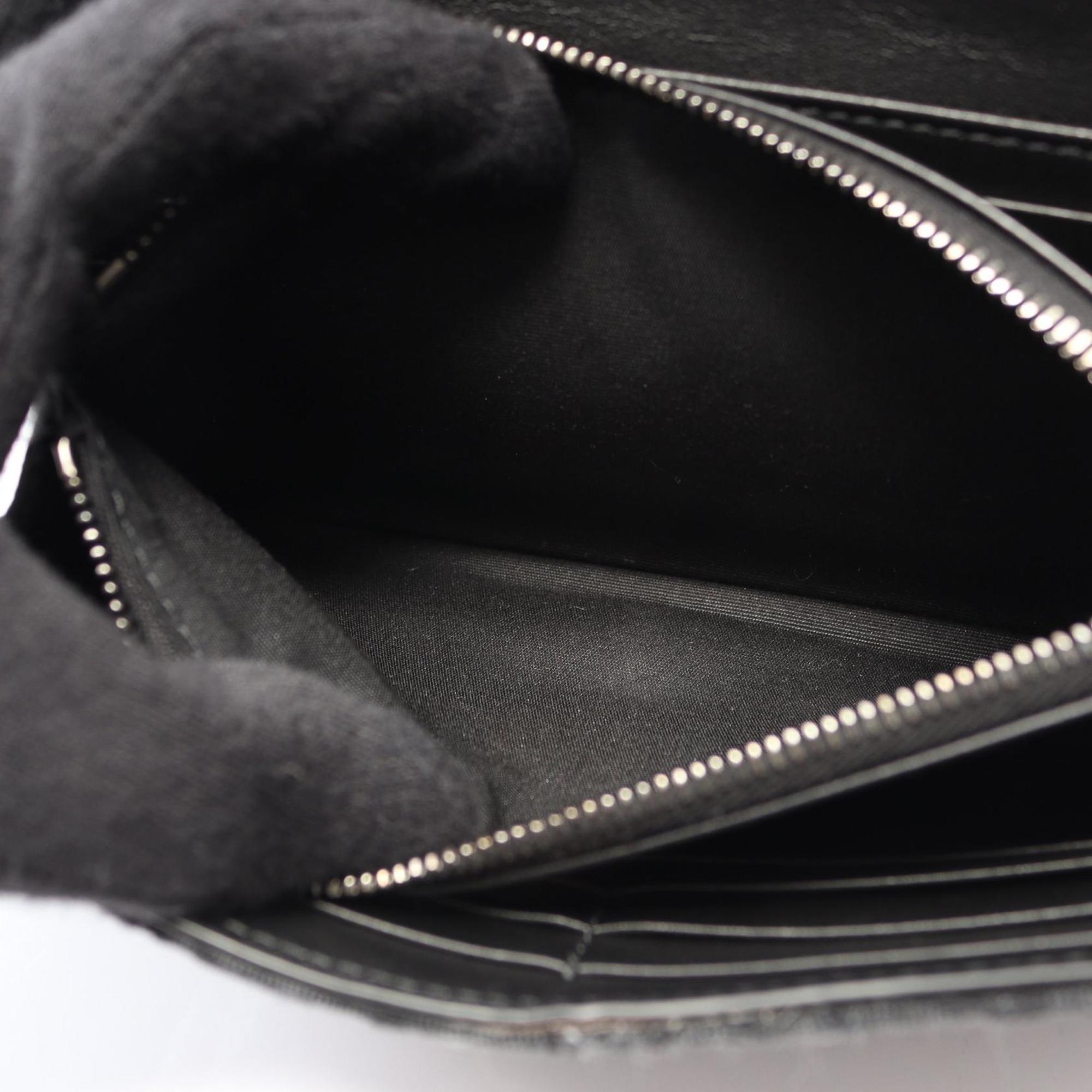 Christian Dior Black Canvas Long Wallet (Bi-Fold) (Pre-Owned)