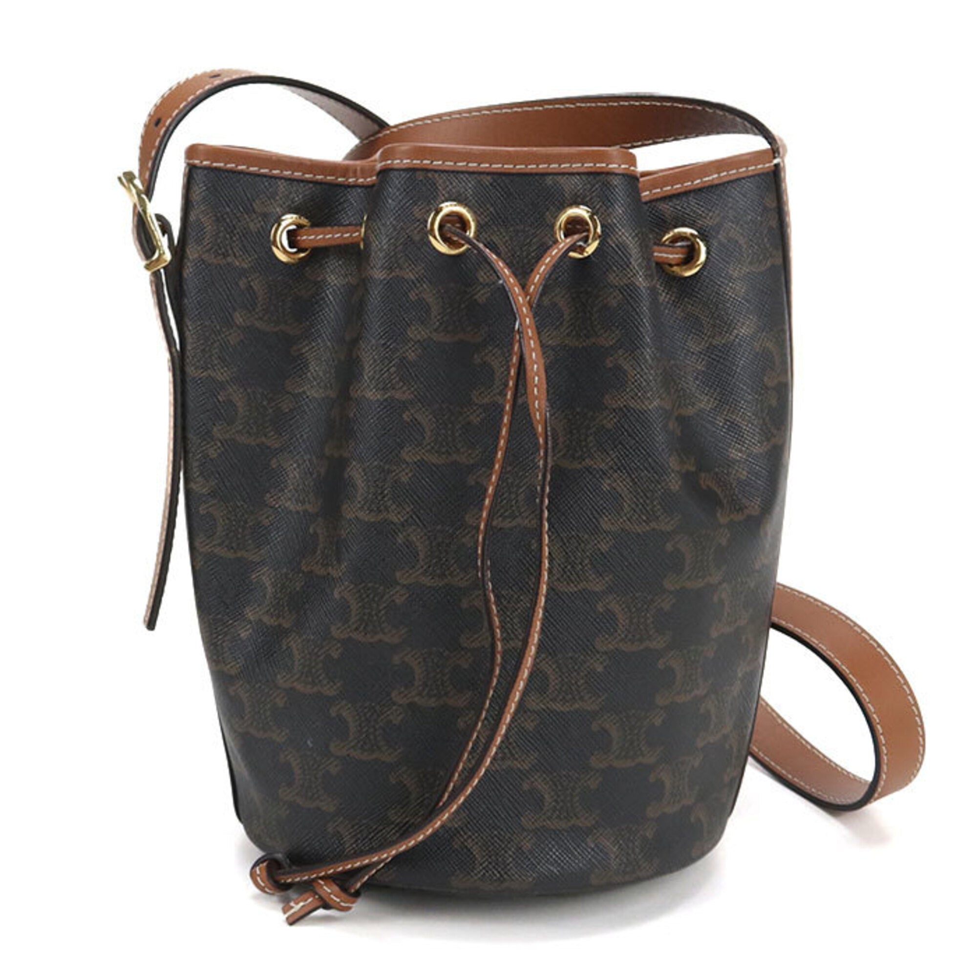 Celine Brown Pvc Shoulder Bag (Pre-Owned)