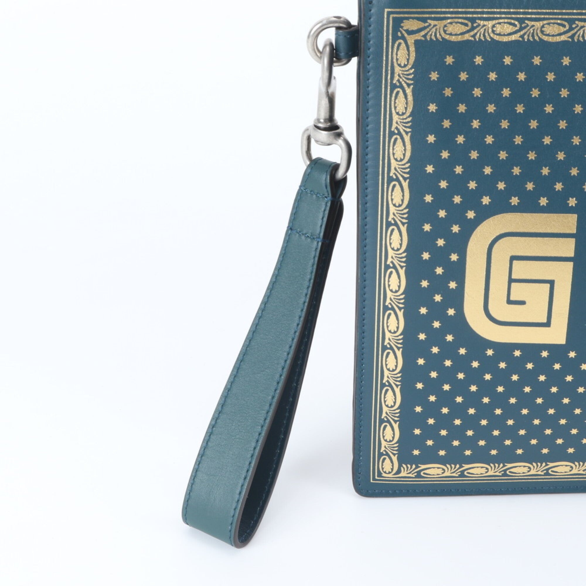 Gucci Green Leather Clutch Bag (Pre-Owned)