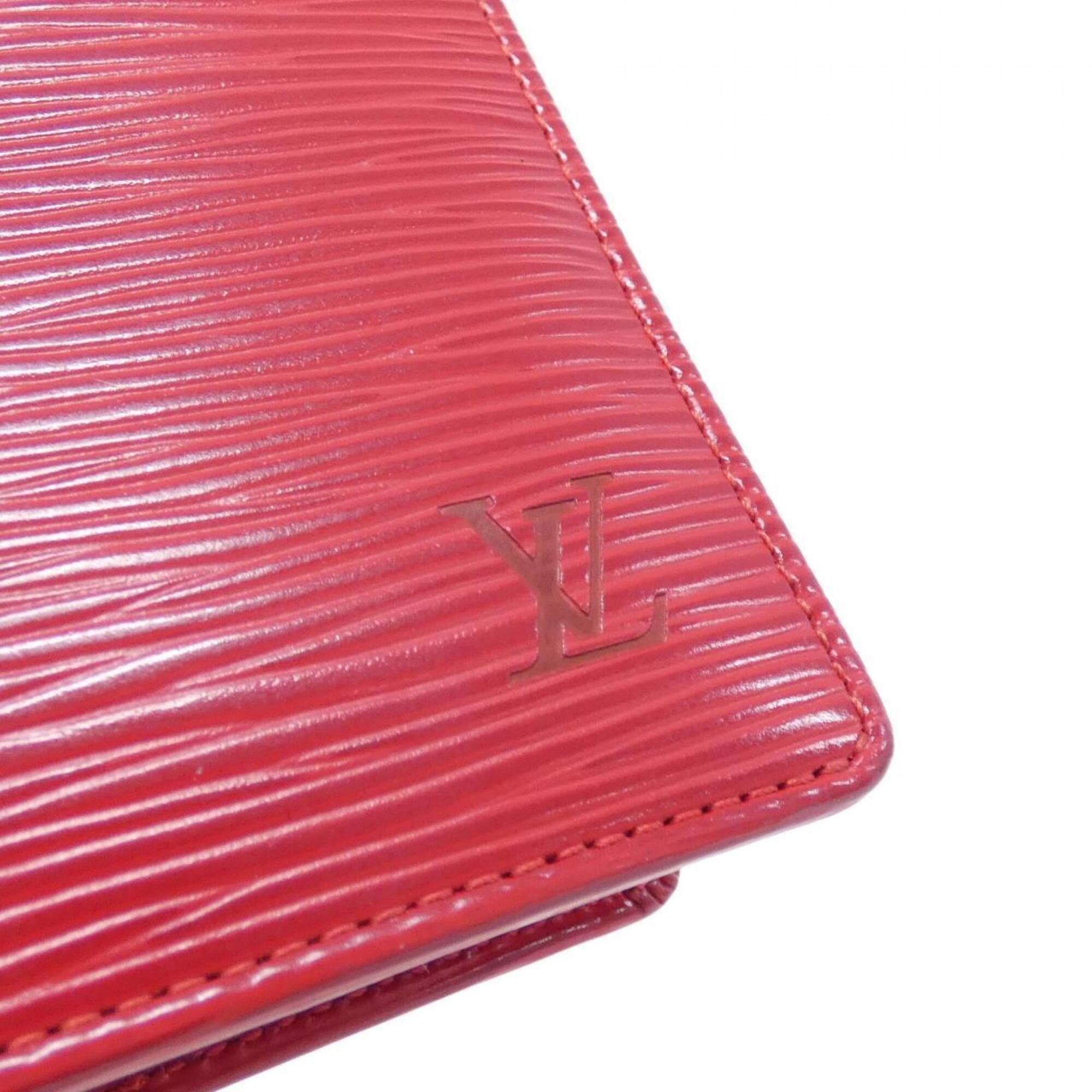 Louis Vuitton Rouge Leather Wallet (Bi-Fold) (Pre-Owned)
