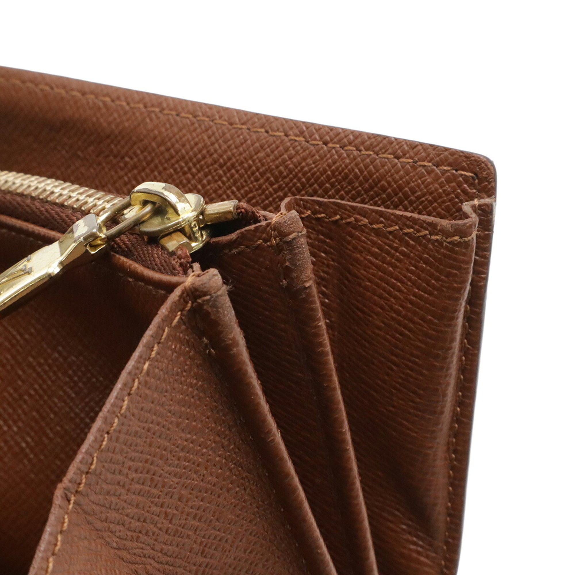 Louis Vuitton Monogram Brown Monogram Long Wallet (Bi-Fold) (Pre-Owned)