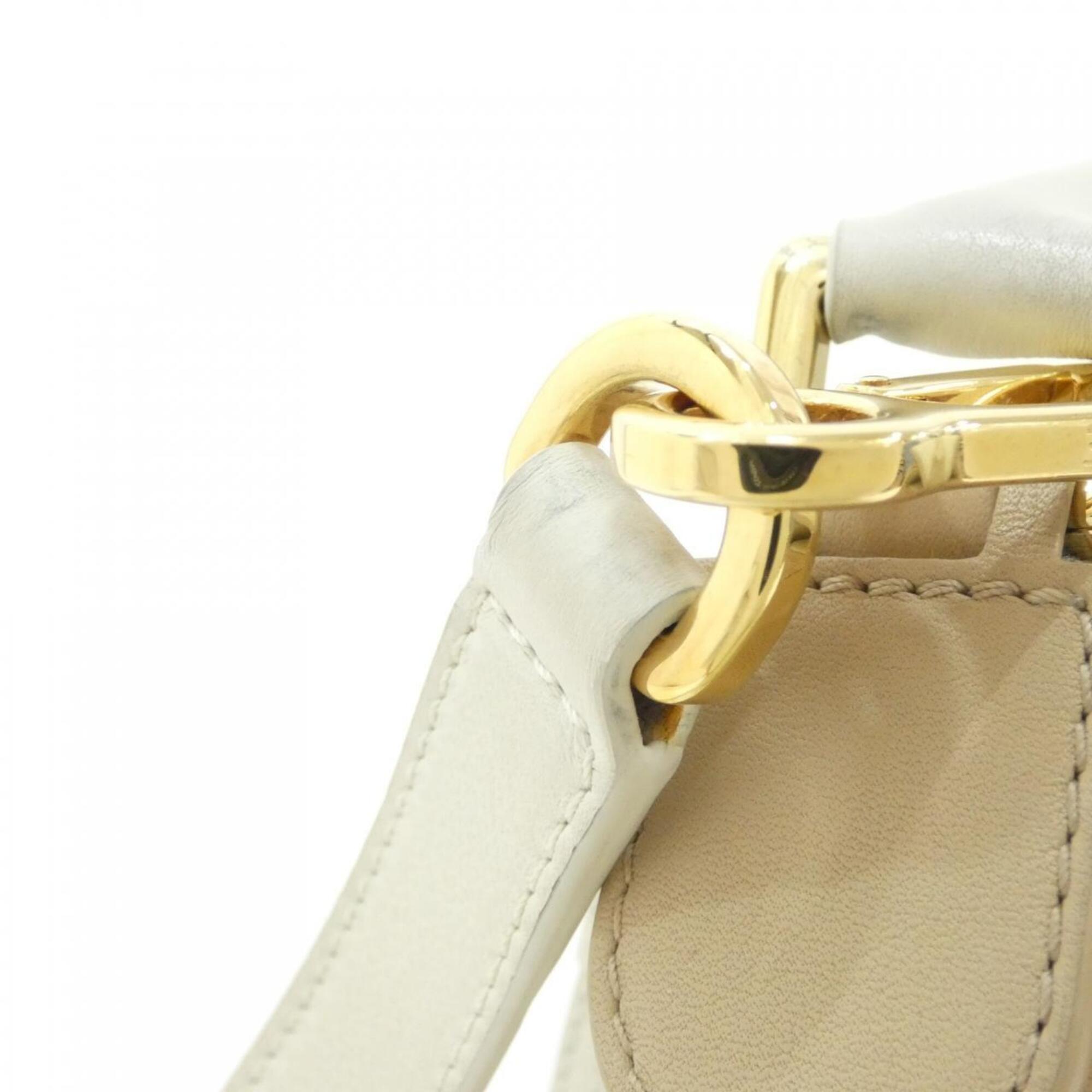 Loewe White Leather Handbag (Pre-Owned)