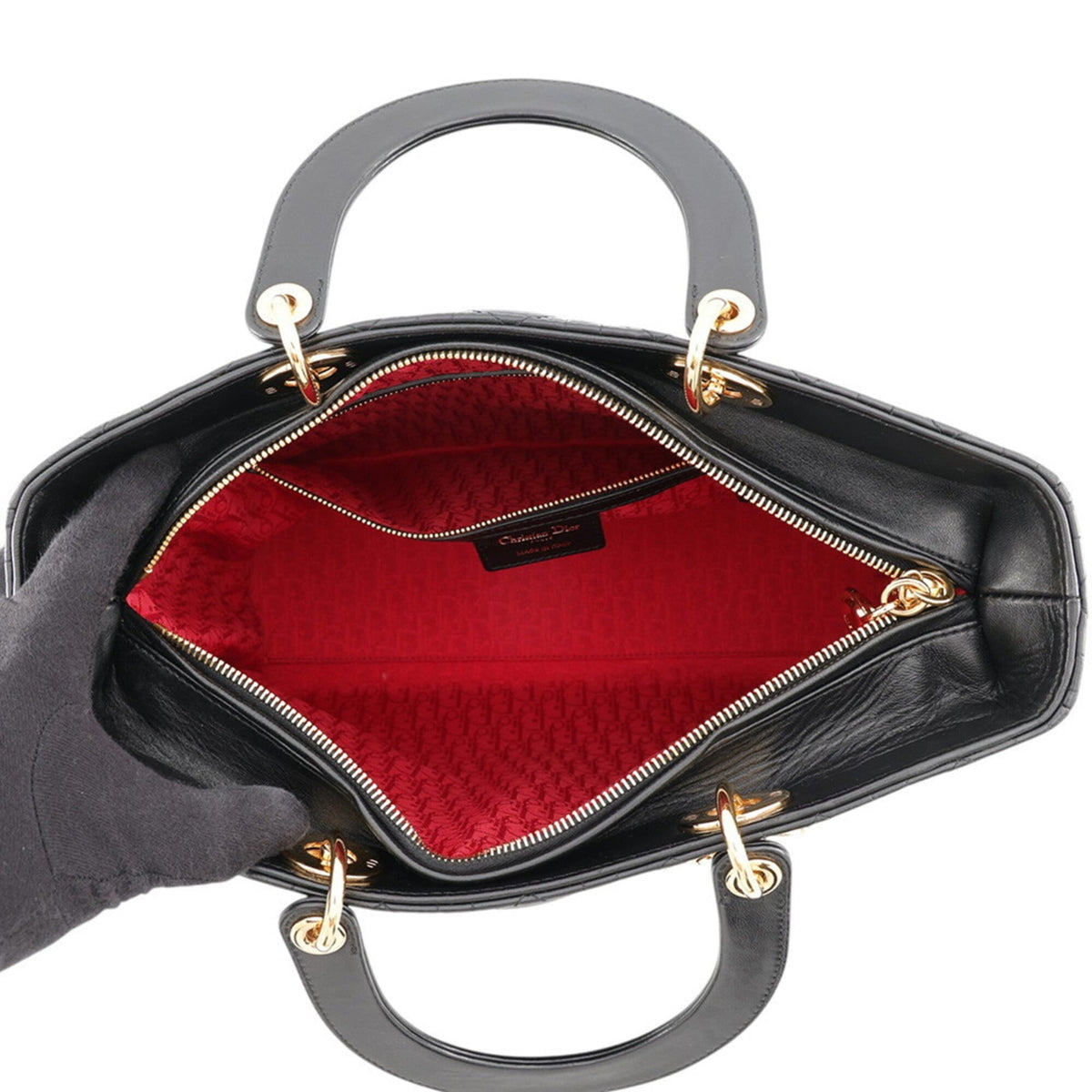 Christian Dior Black Leather Handbag (Pre-Owned)