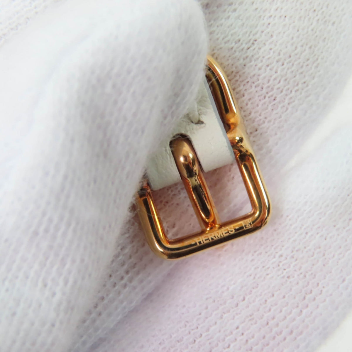 Hermes Pink Gold White Charm Bracelet (Pre-Owned)